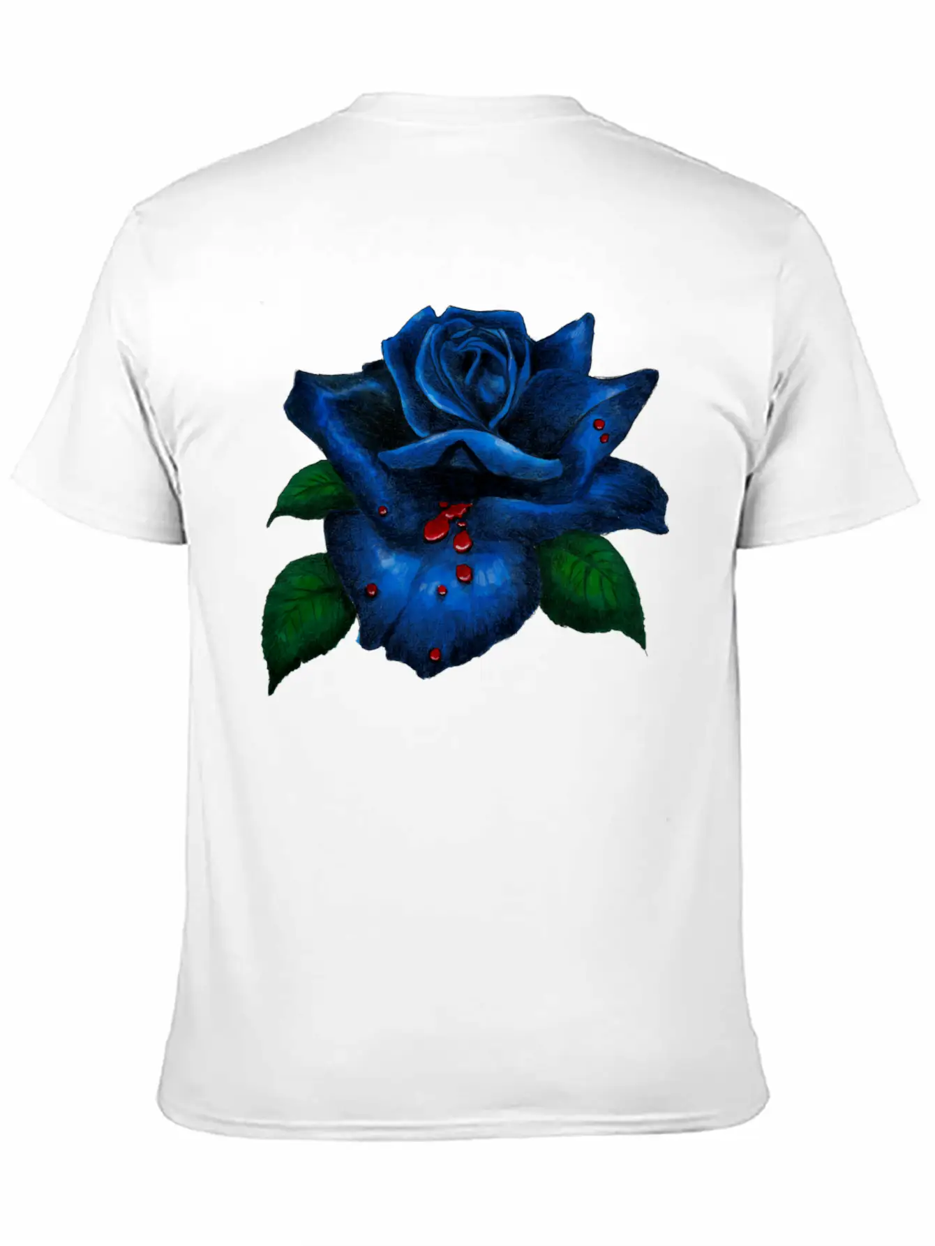 Blue Rose Unisex Casual T-Shirt – Clean Design For Daily Comfort