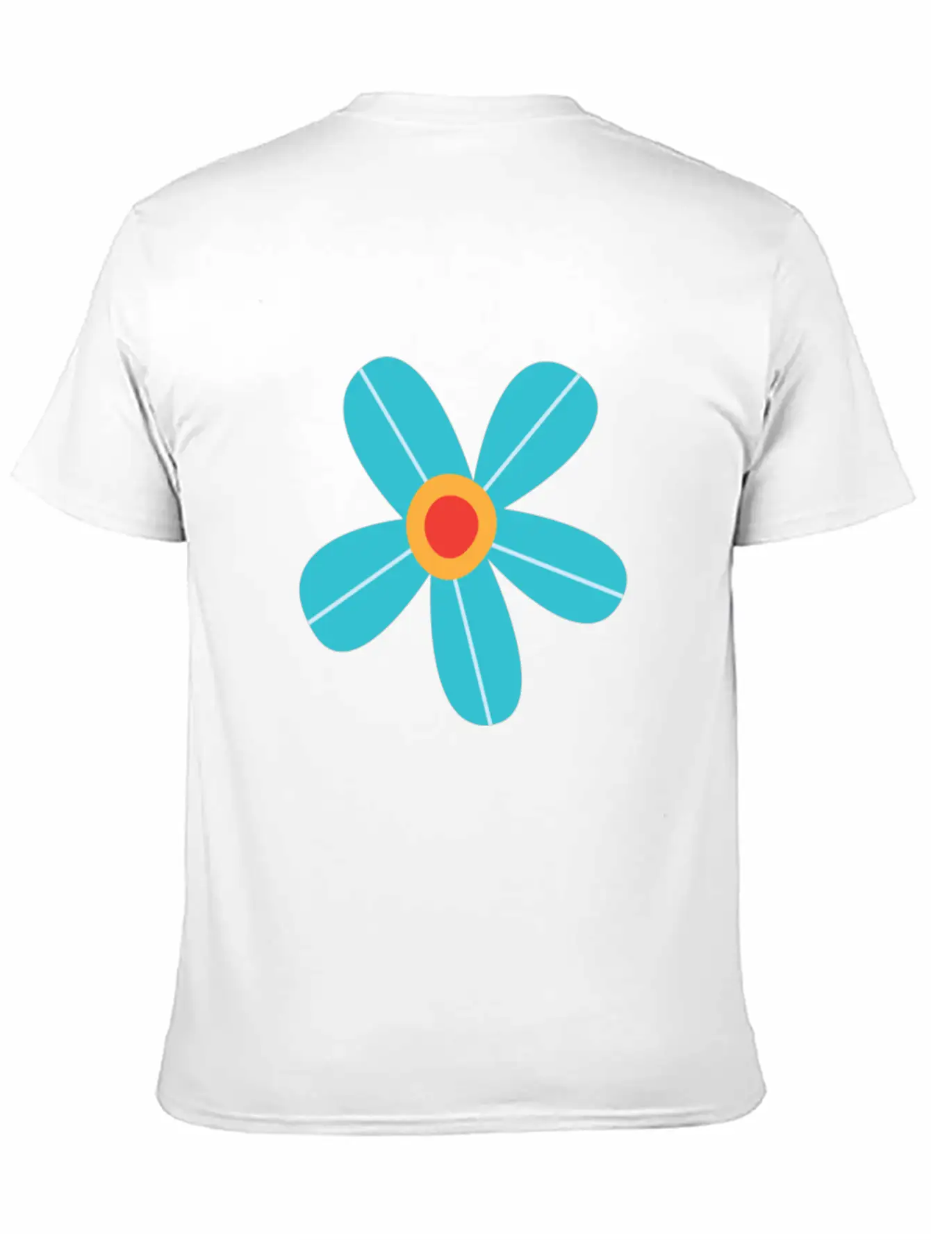 Blue Rose Unisex Short Sleeve Soft Cotton T-Shirt – Casual Everyday Wear