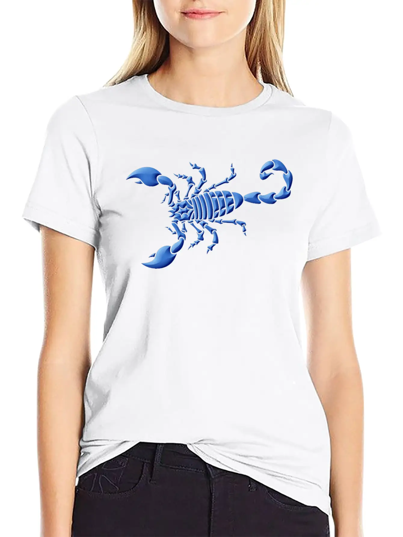 Blue Scorpion Unisex Casual T-Shirt – Clean Design For Daily Comfort