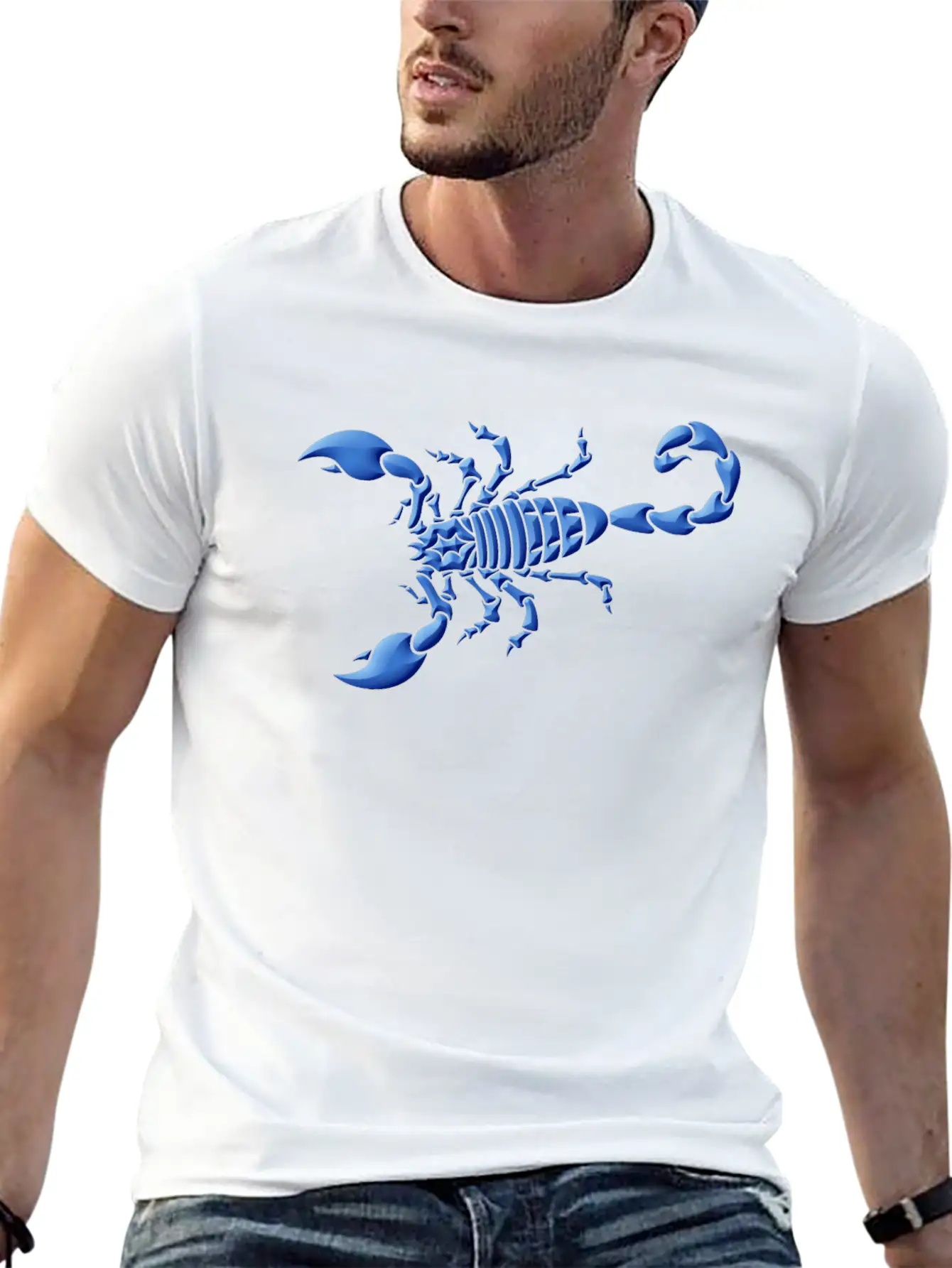 Blue Scorpion Unisex Casual T-Shirt – Clean Design For Daily Comfort