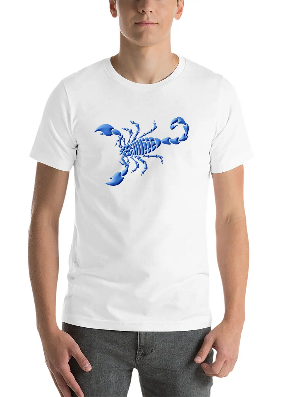 Blue Scorpion Unisex Casual T-Shirt – Clean Design For Daily Comfort