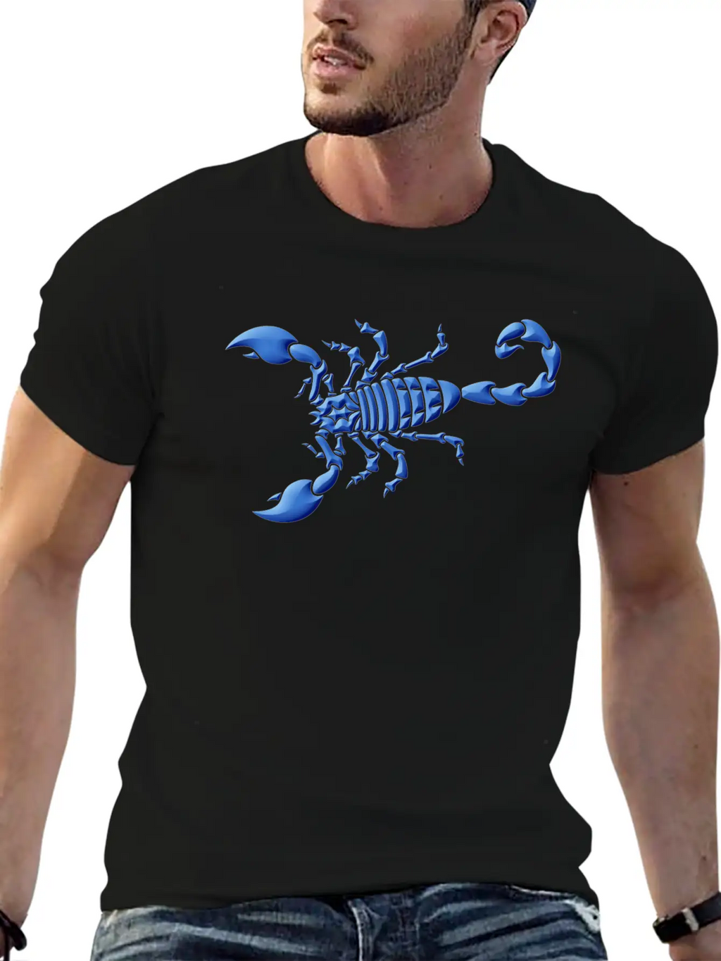 Blue Scorpion Unisex Casual T-Shirt – Clean Design For Daily Comfort