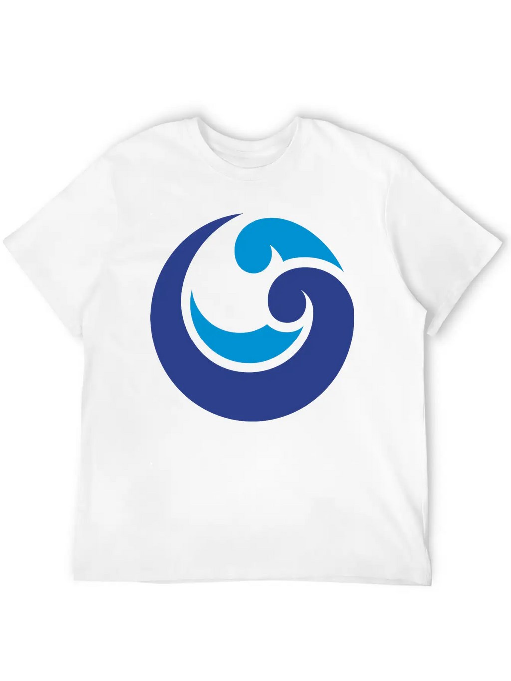 Blue Waterdrop Unisex Short Sleeve Soft Cotton T-Shirt – Casual Everyday Wear