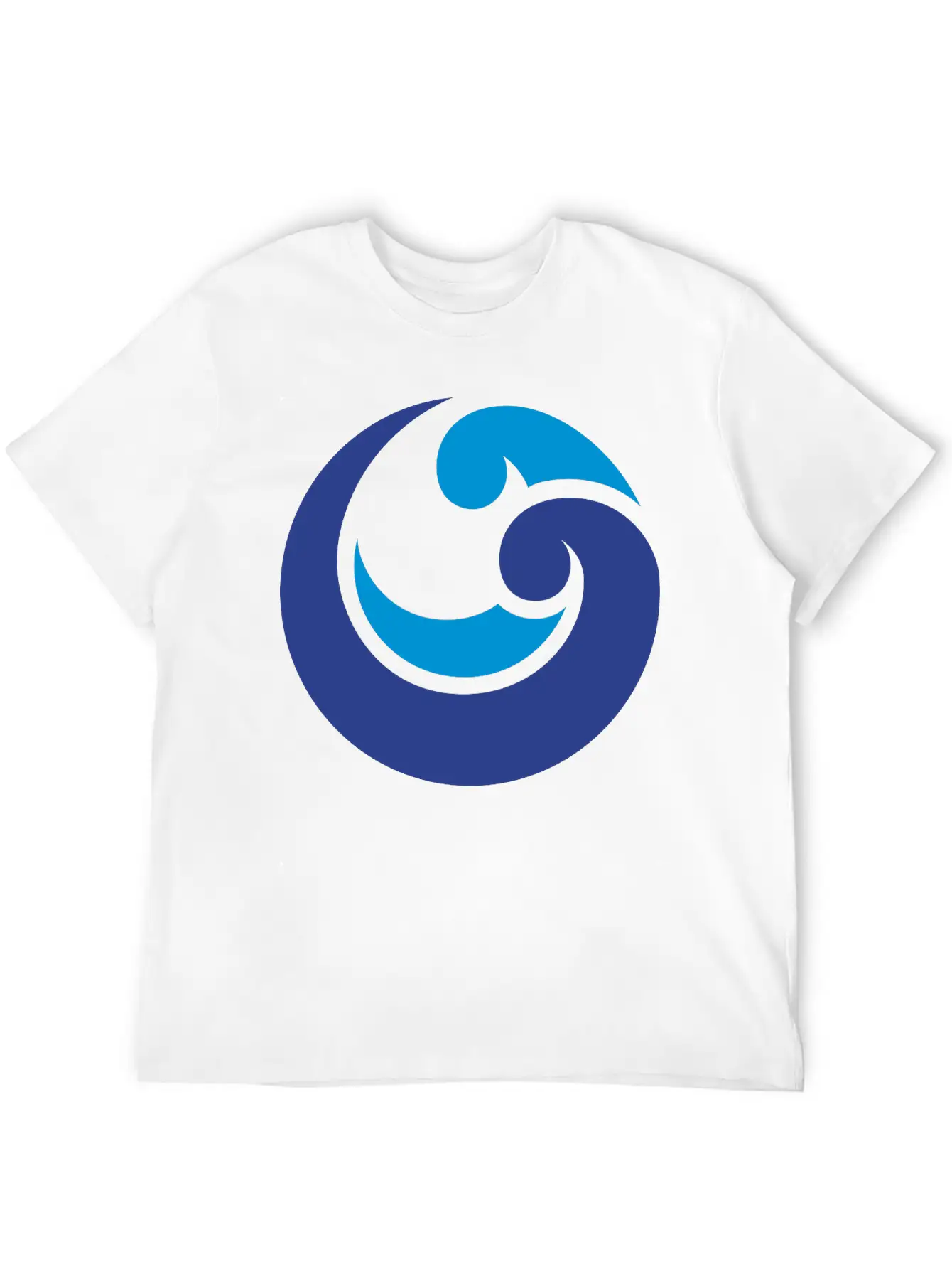 Blue Waterdrop Unisex Short Sleeve Soft Cotton T-Shirt – Casual Everyday Wear