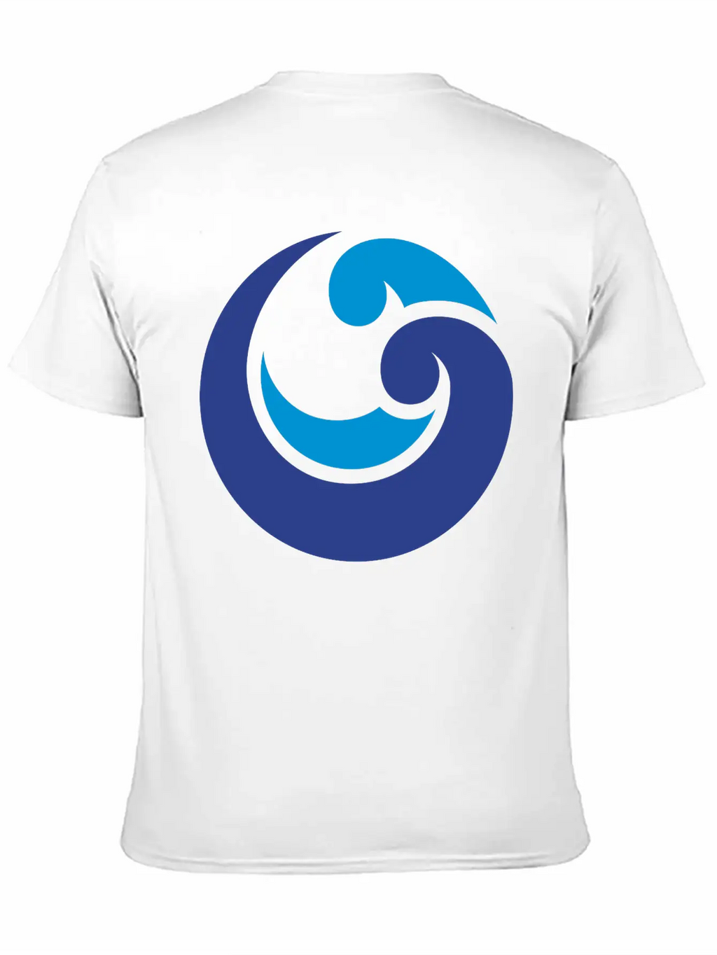 Blue Waterdrop Unisex Short Sleeve Soft Cotton T-Shirt – Casual Everyday Wear