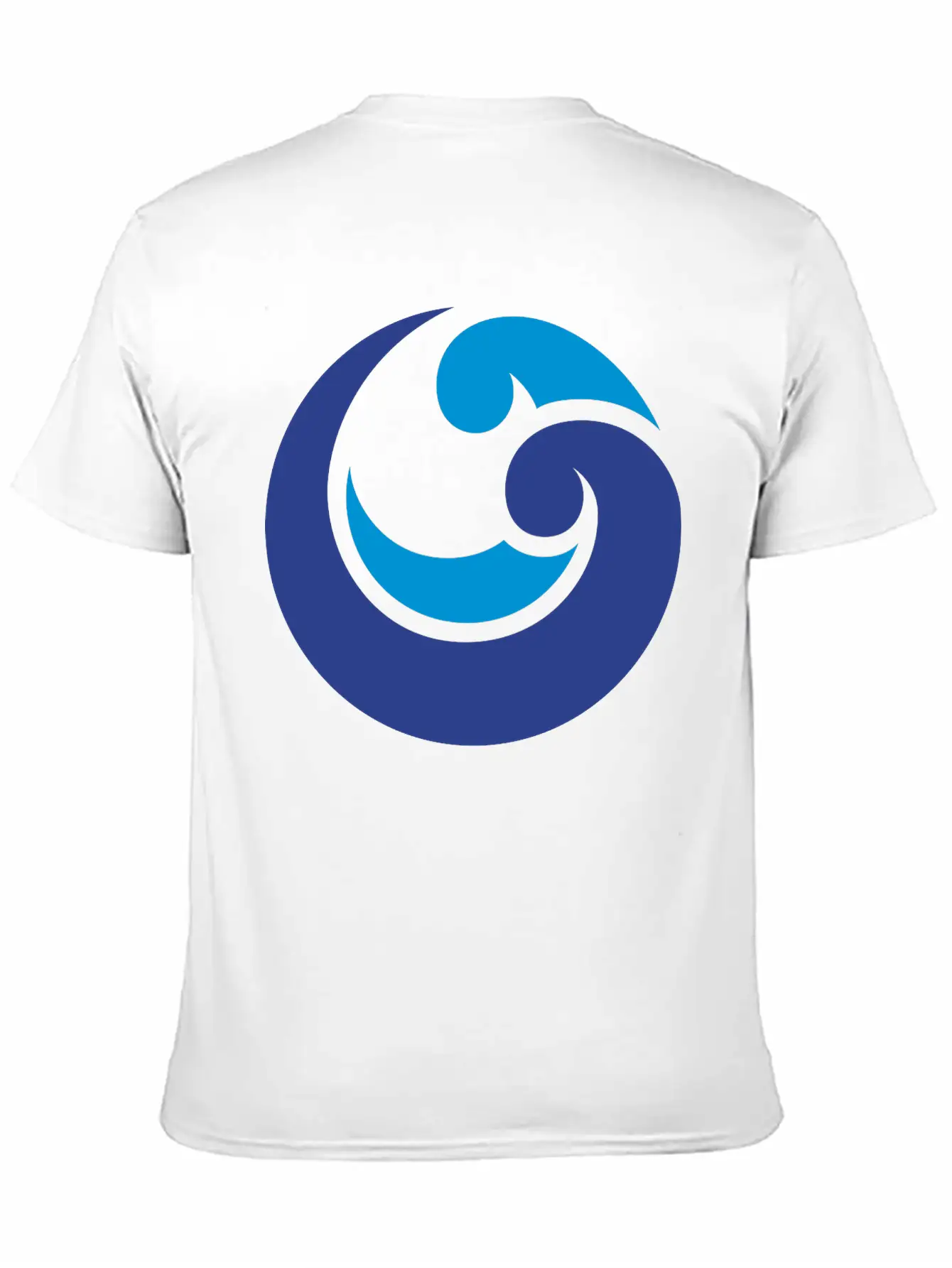Blue Waterdrop Unisex Short Sleeve Soft Cotton T-Shirt – Casual Everyday Wear