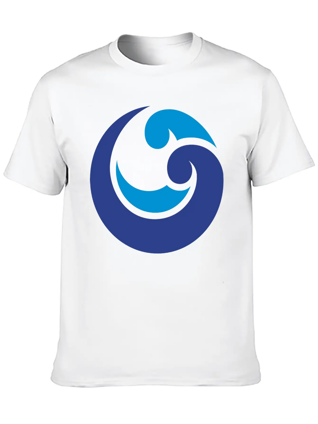 Blue Waterdrop Unisex Short Sleeve Soft Cotton T-Shirt – Casual Everyday Wear