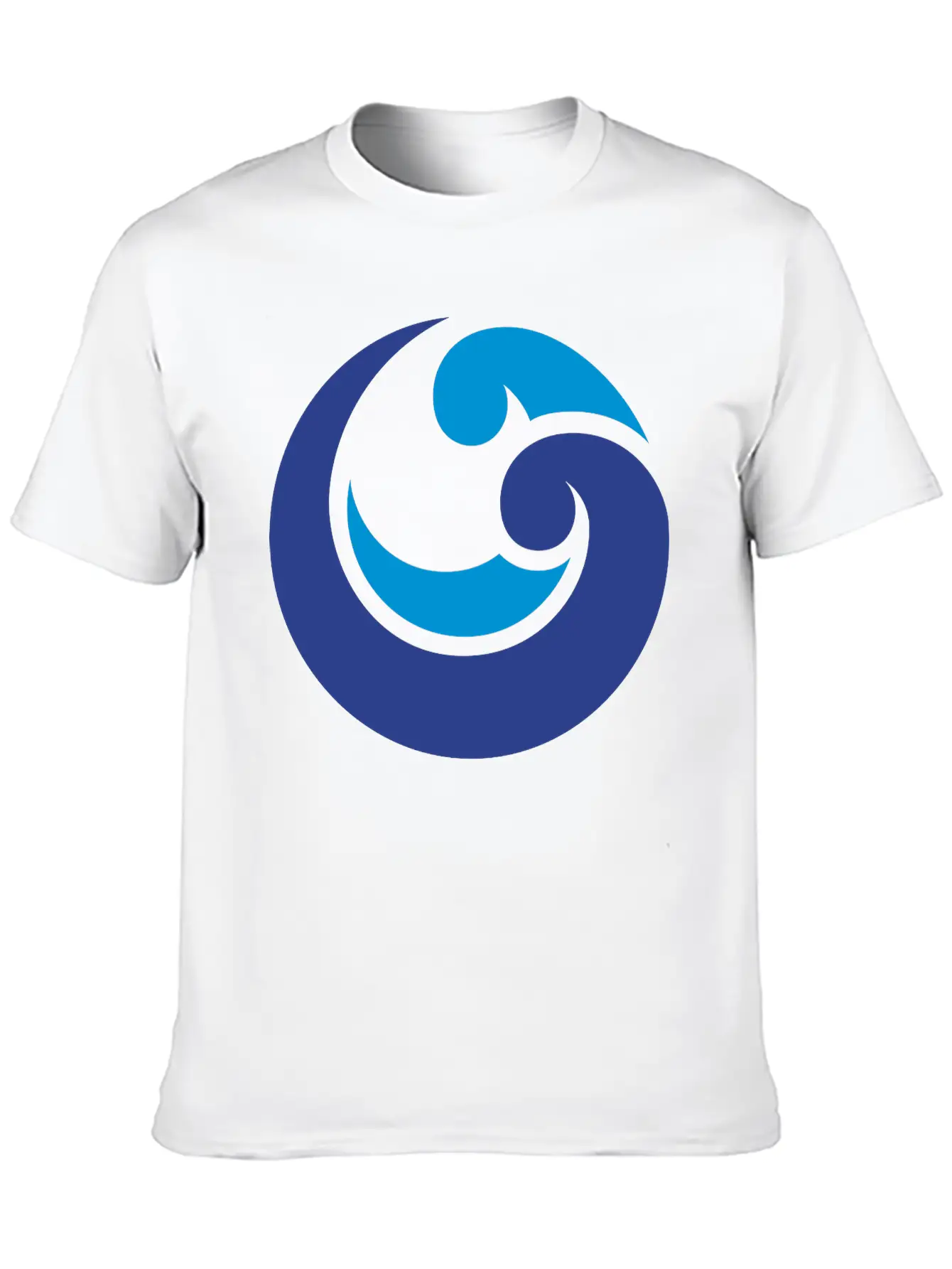 Blue Waterdrop Unisex Short Sleeve Soft Cotton T-Shirt – Casual Everyday Wear