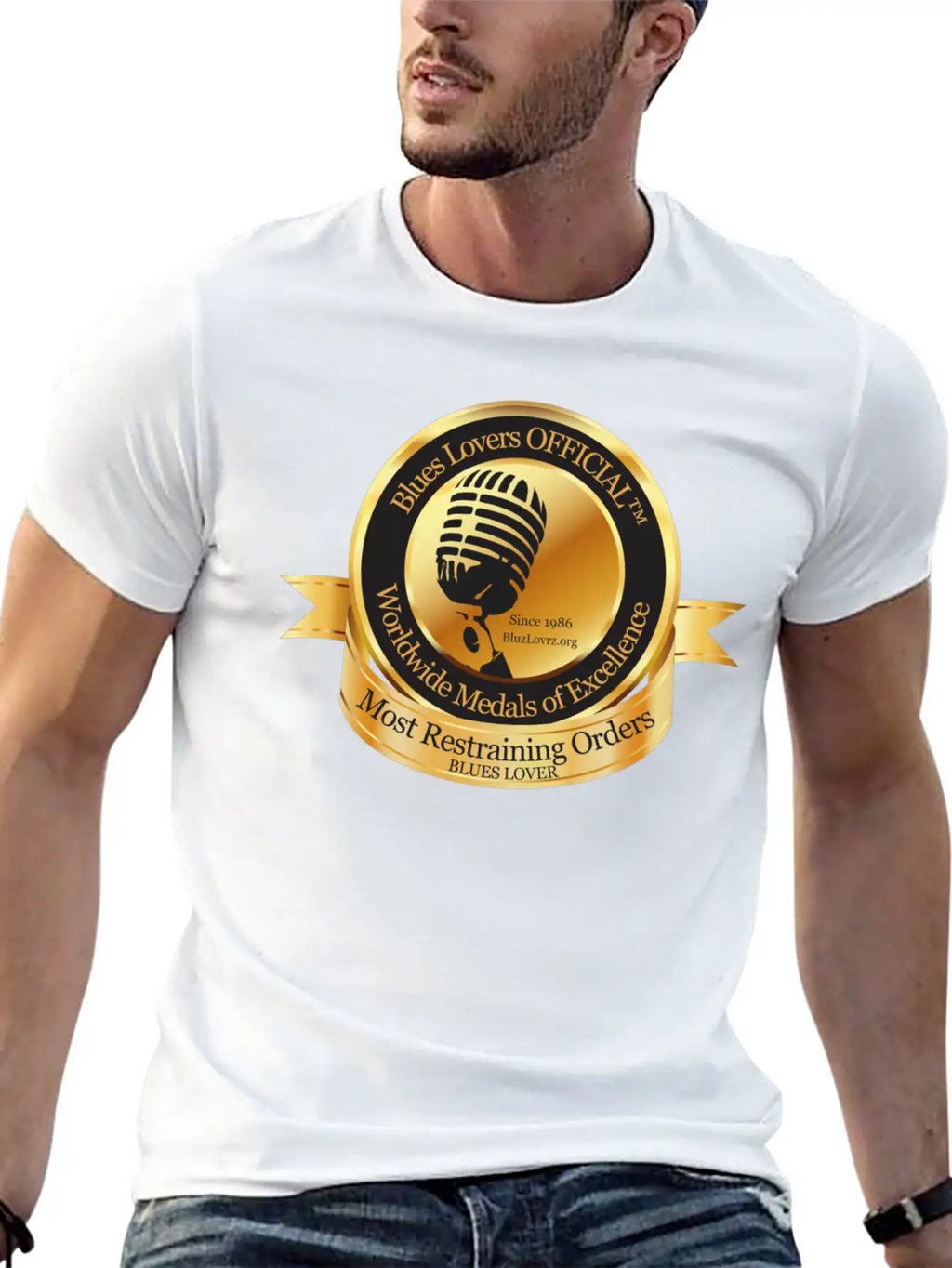 Blues Lovers OFFICIAL™ Unisex Short Sleeve Soft Cotton T-Shirt – Casual Everyday Wear