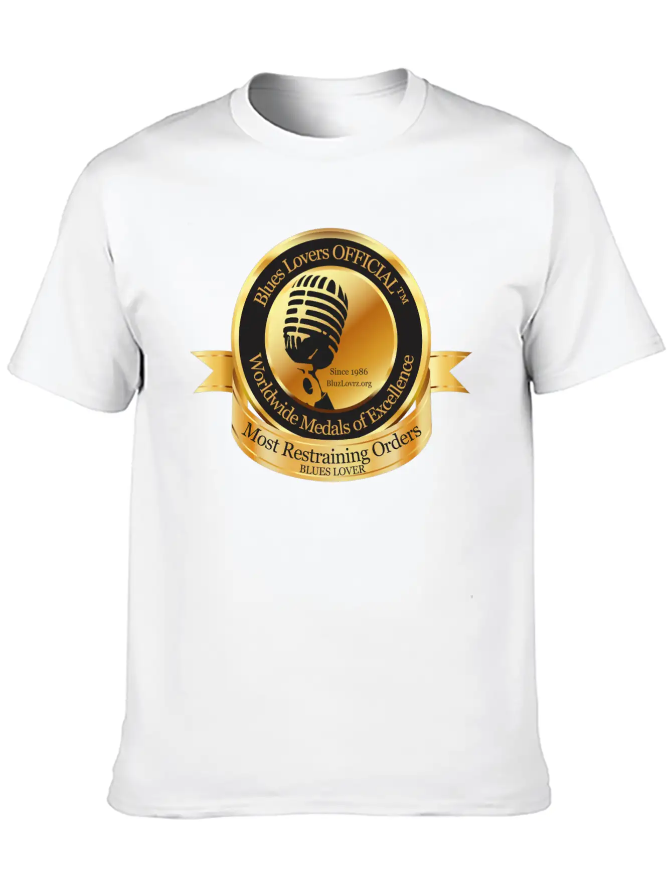 Blues Lovers OFFICIAL™ Unisex Short Sleeve Soft Cotton T-Shirt – Casual Everyday Wear