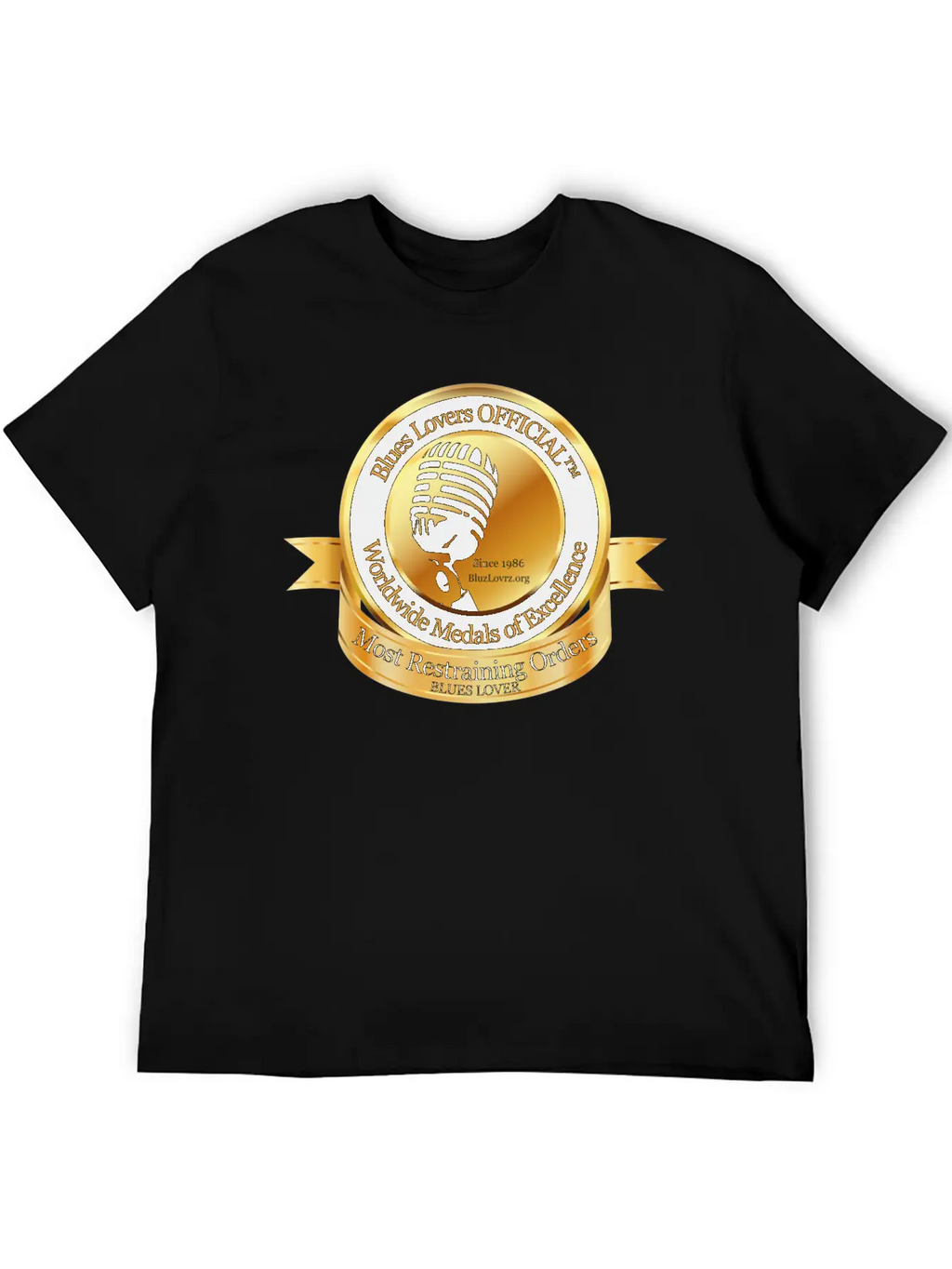 Blues Lovers OFFICIAL™ Unisex Short Sleeve Soft Cotton T-Shirt – Casual Everyday Wear