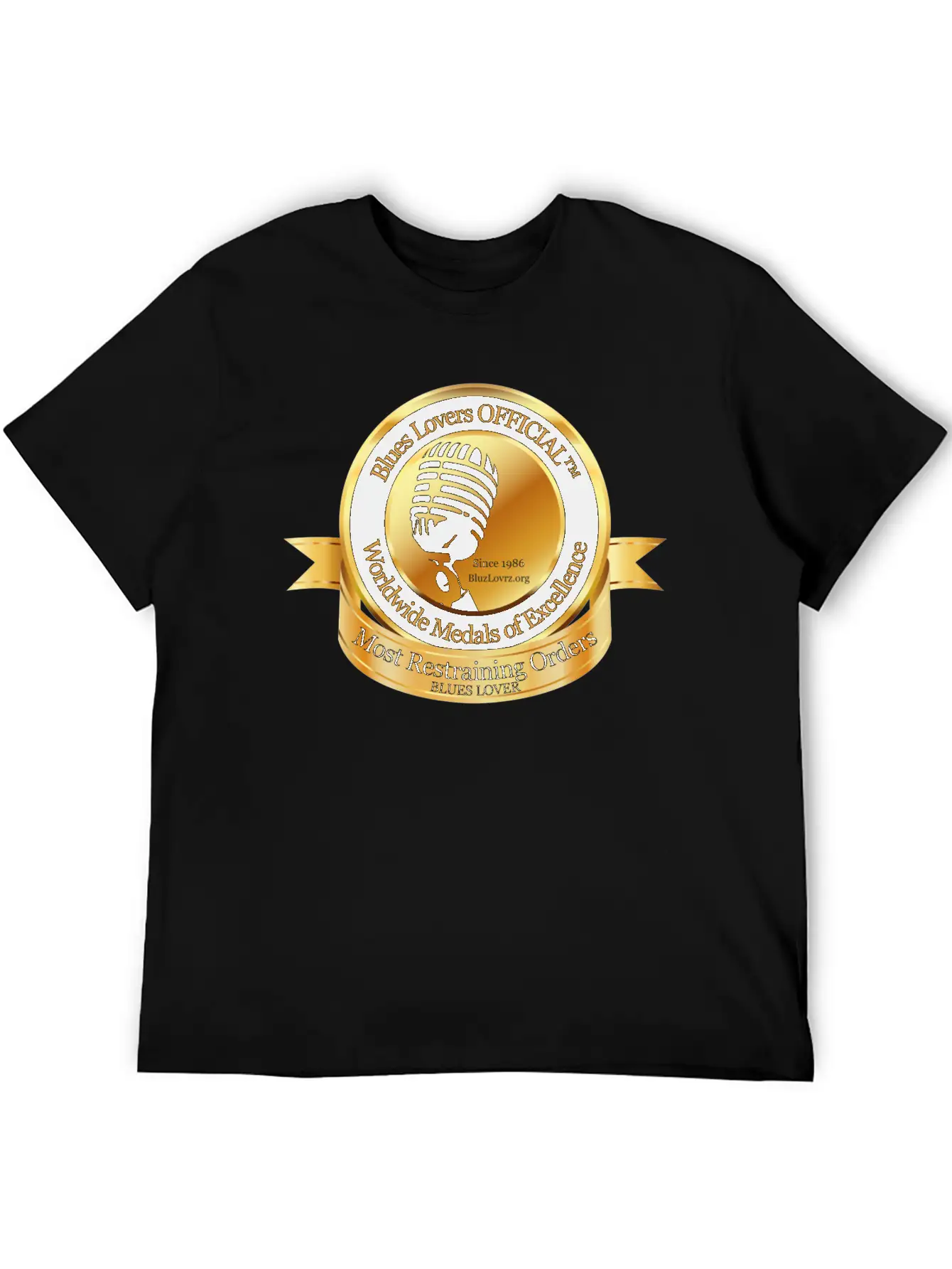 Blues Lovers OFFICIAL™ Unisex Short Sleeve Soft Cotton T-Shirt – Casual Everyday Wear