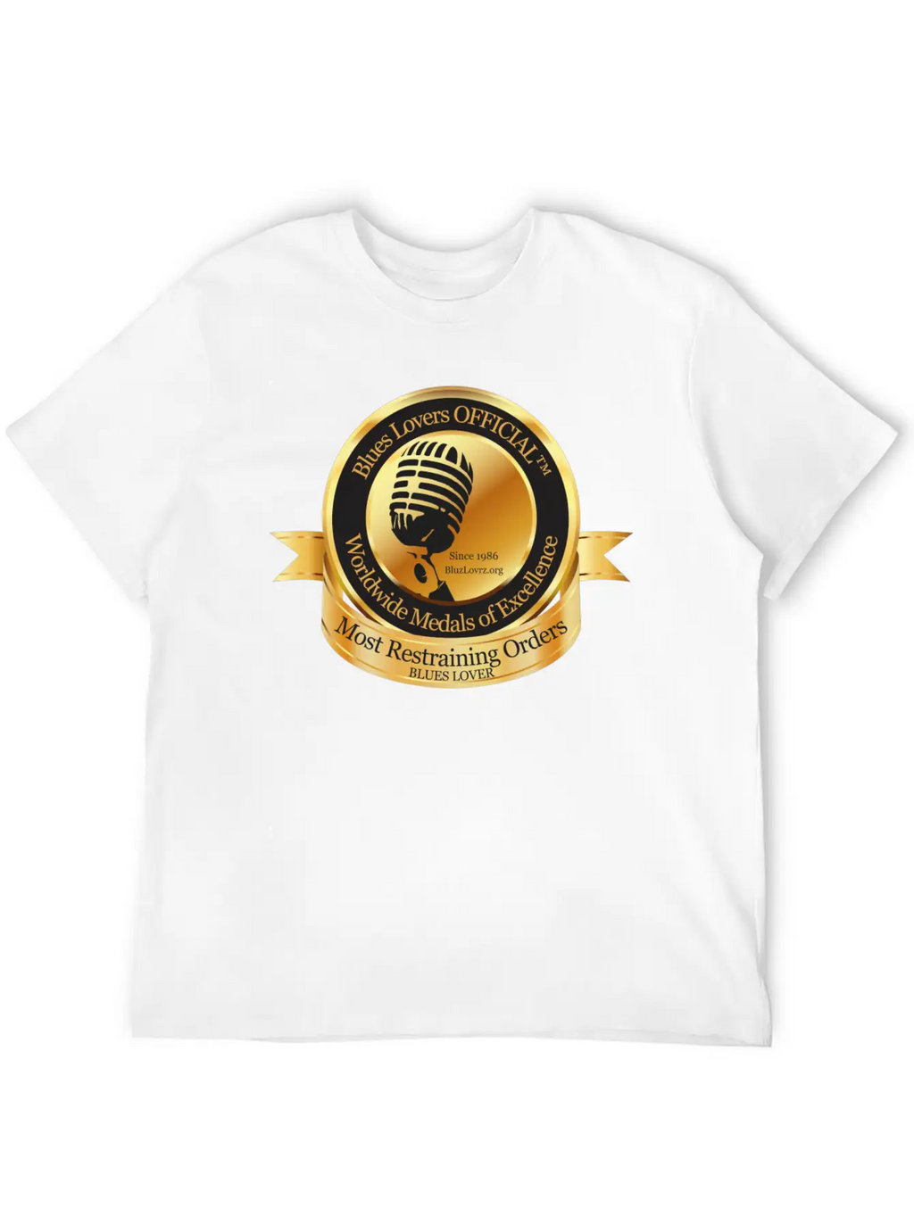 Blues Lovers OFFICIAL™ Unisex Short Sleeve Soft Cotton T-Shirt – Casual Everyday Wear