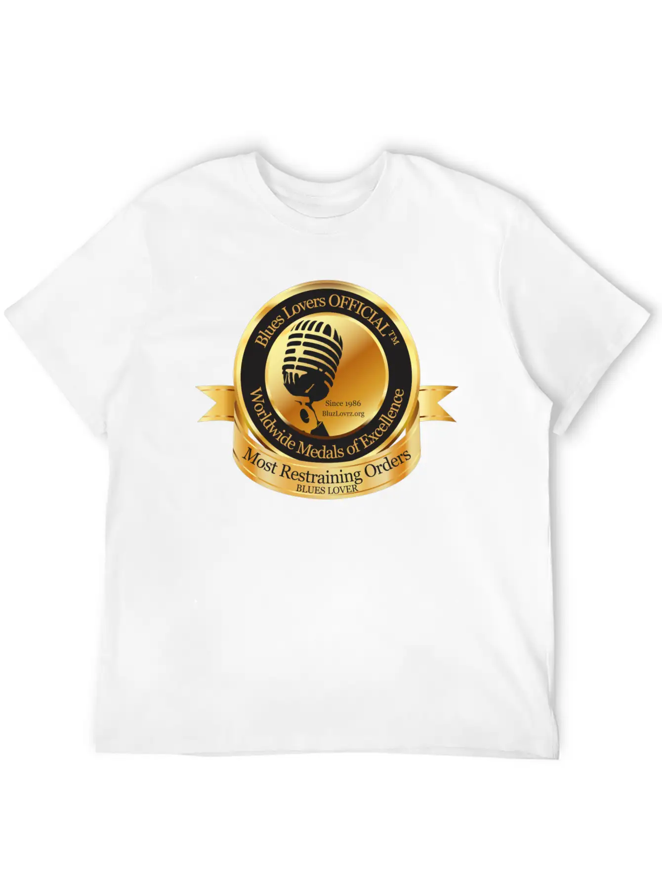 Blues Lovers OFFICIAL™ Unisex Short Sleeve Soft Cotton T-Shirt – Casual Everyday Wear