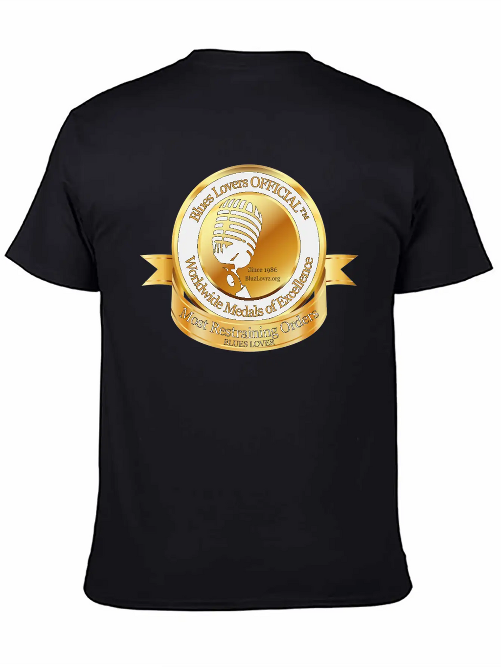 Blues Lovers OFFICIAL™ Unisex Short Sleeve Soft Cotton T-Shirt – Casual Everyday Wear