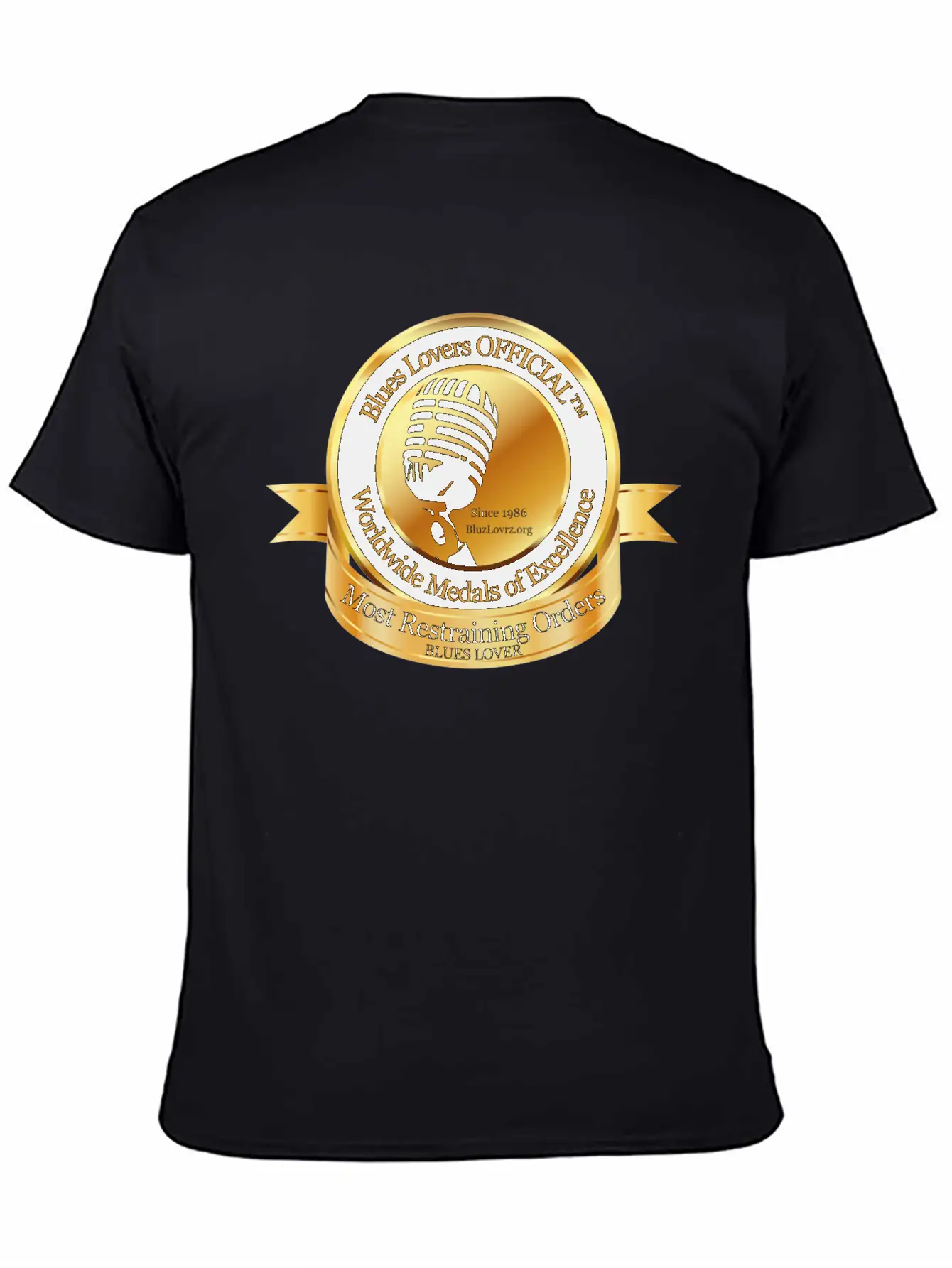 Blues Lovers OFFICIAL™ Unisex Short Sleeve Soft Cotton T-Shirt – Casual Everyday Wear