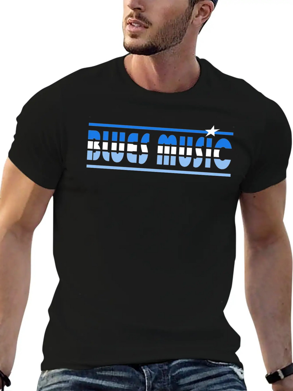 Blues Music Retro Unisex Casual T-Shirt – Clean Design For Daily Comfort