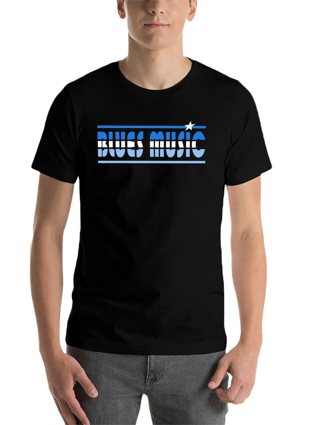 Blues Music Retro Unisex Casual T-Shirt – Clean Design For Daily Comfort