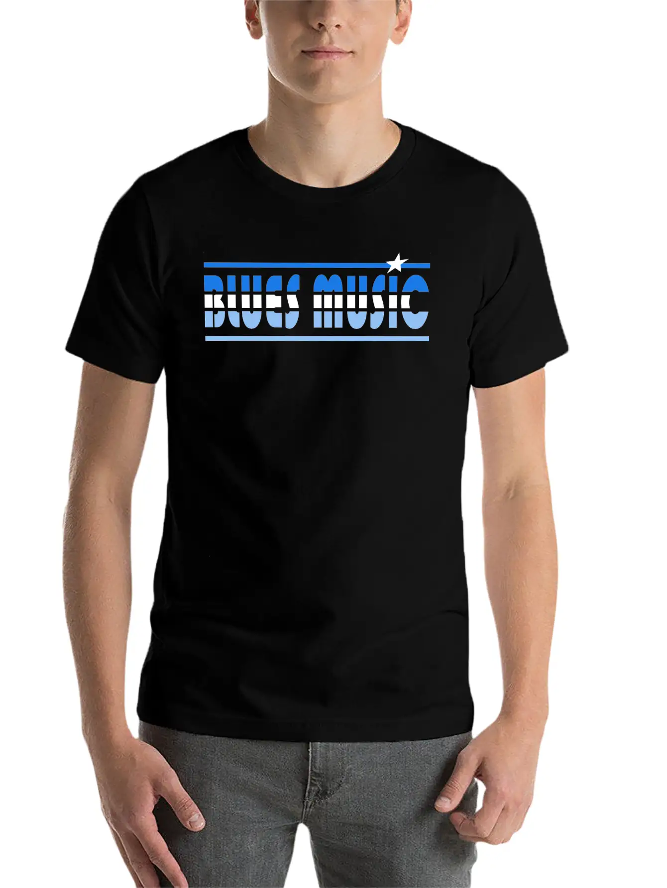 Blues Music Retro Unisex Casual T-Shirt – Clean Design For Daily Comfort