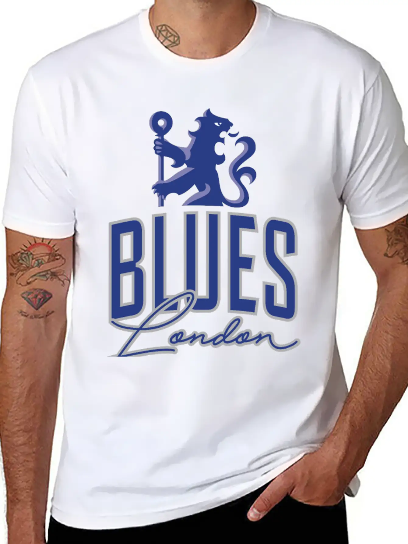 Blues Of London Unisex Casual T-Shirt – Clean Design For Daily Comfort