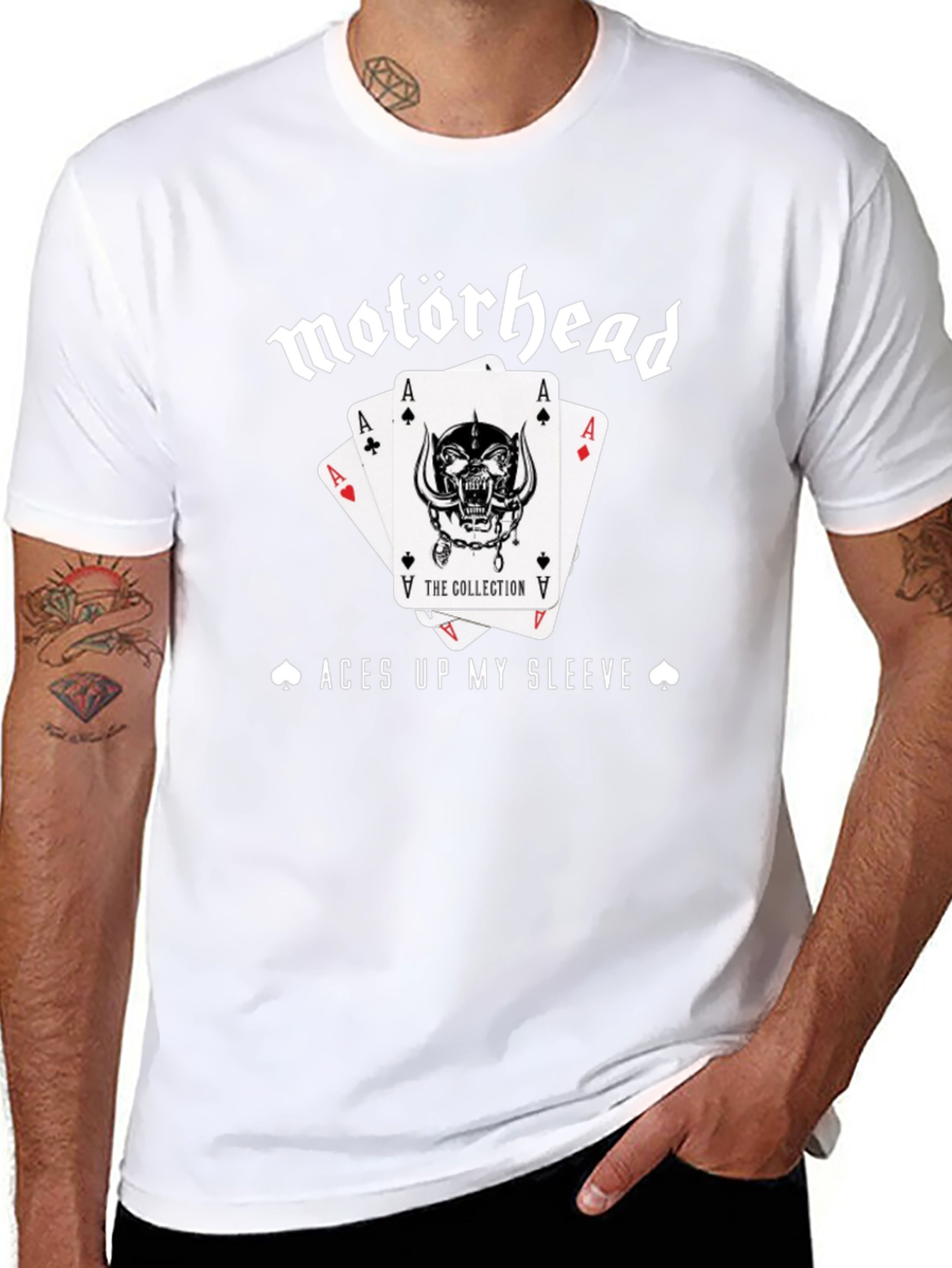 Motörhead Aces Up My Sleeve Black T-Shirt