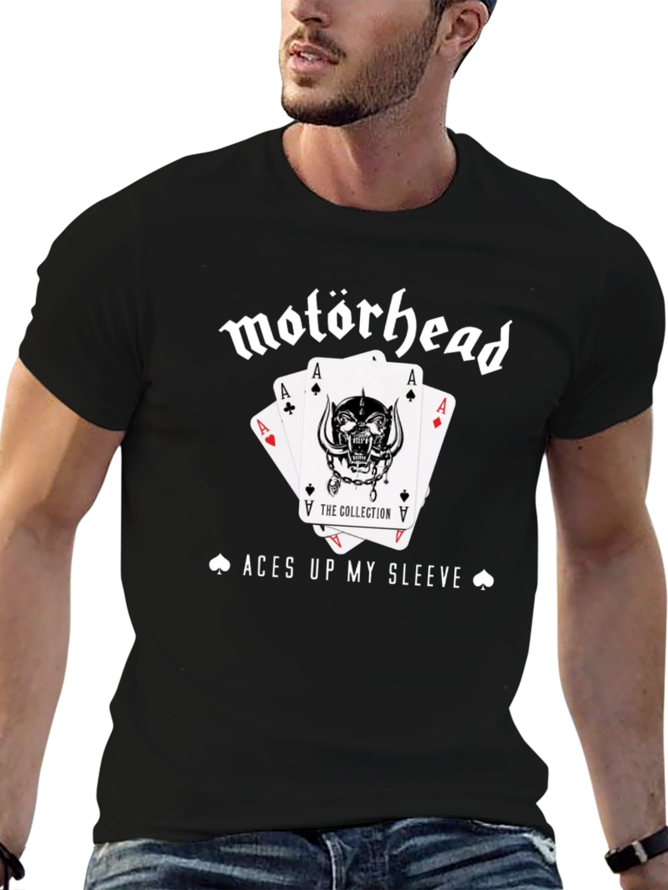 Motörhead Aces Up My Sleeve Black T-Shirt