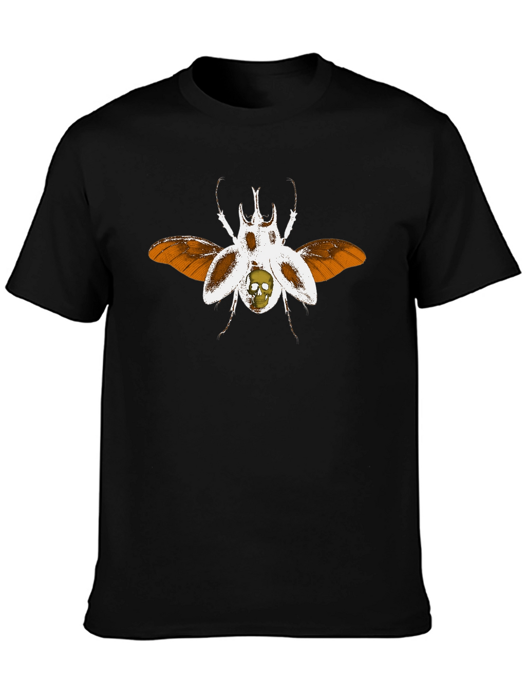 Skull Beetle Graphic T-Shirt