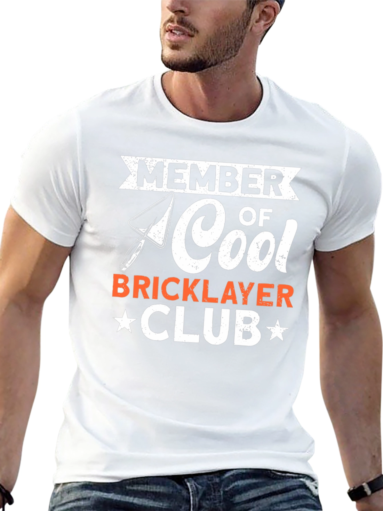 Cool Bricklayer Club Graphic T-Shirt