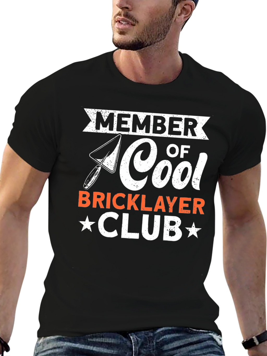 Cool Bricklayer Club Graphic T-Shirt
