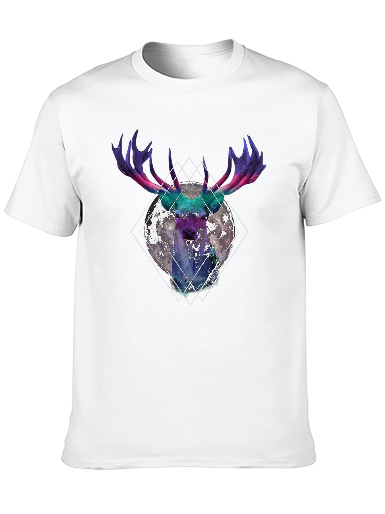 Cosmic Moose Graphic T-Shirt - Black