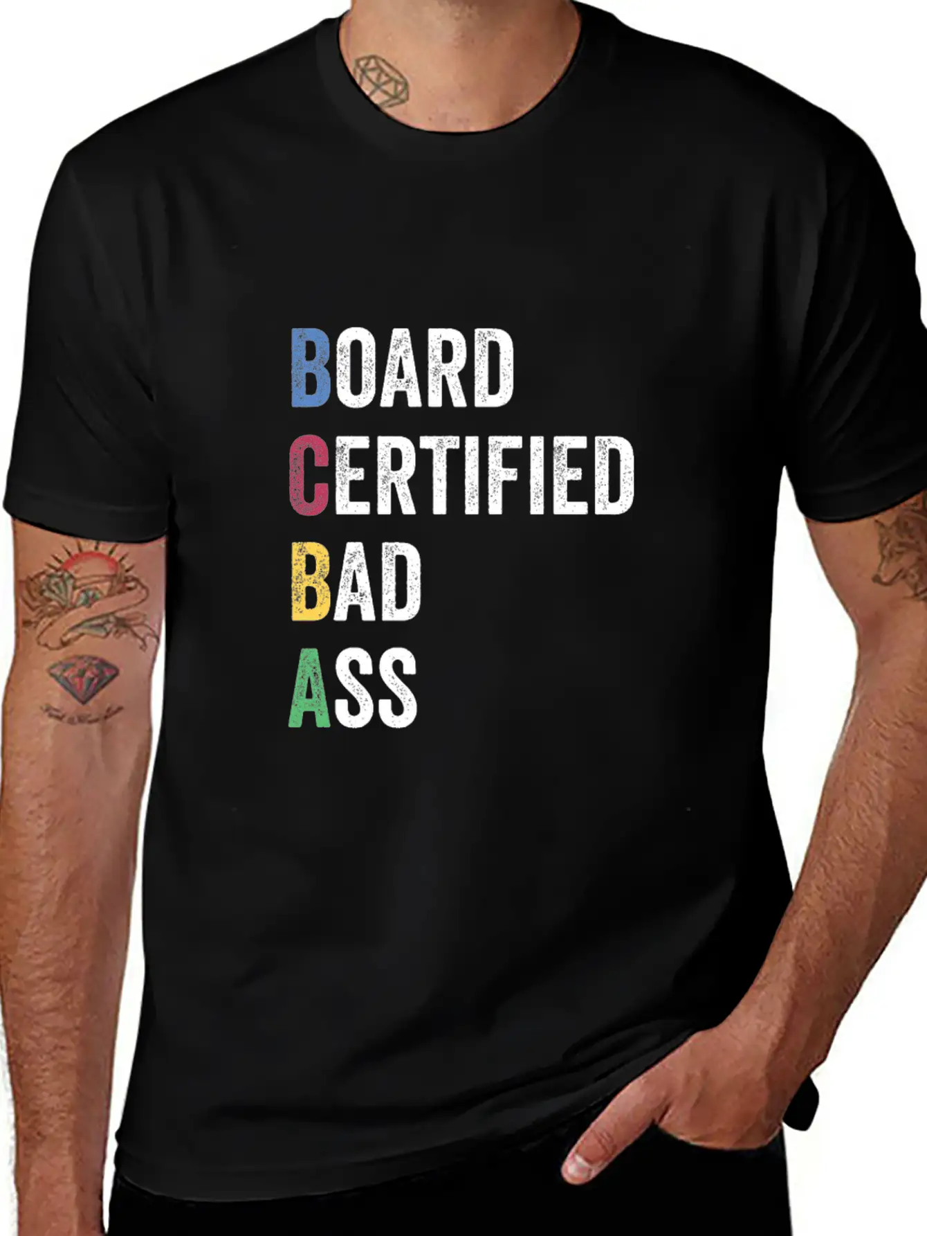 Board Certified Bad Ass For BCBA Unisex Casual T-Shirt – Clean Design For Daily Comfort