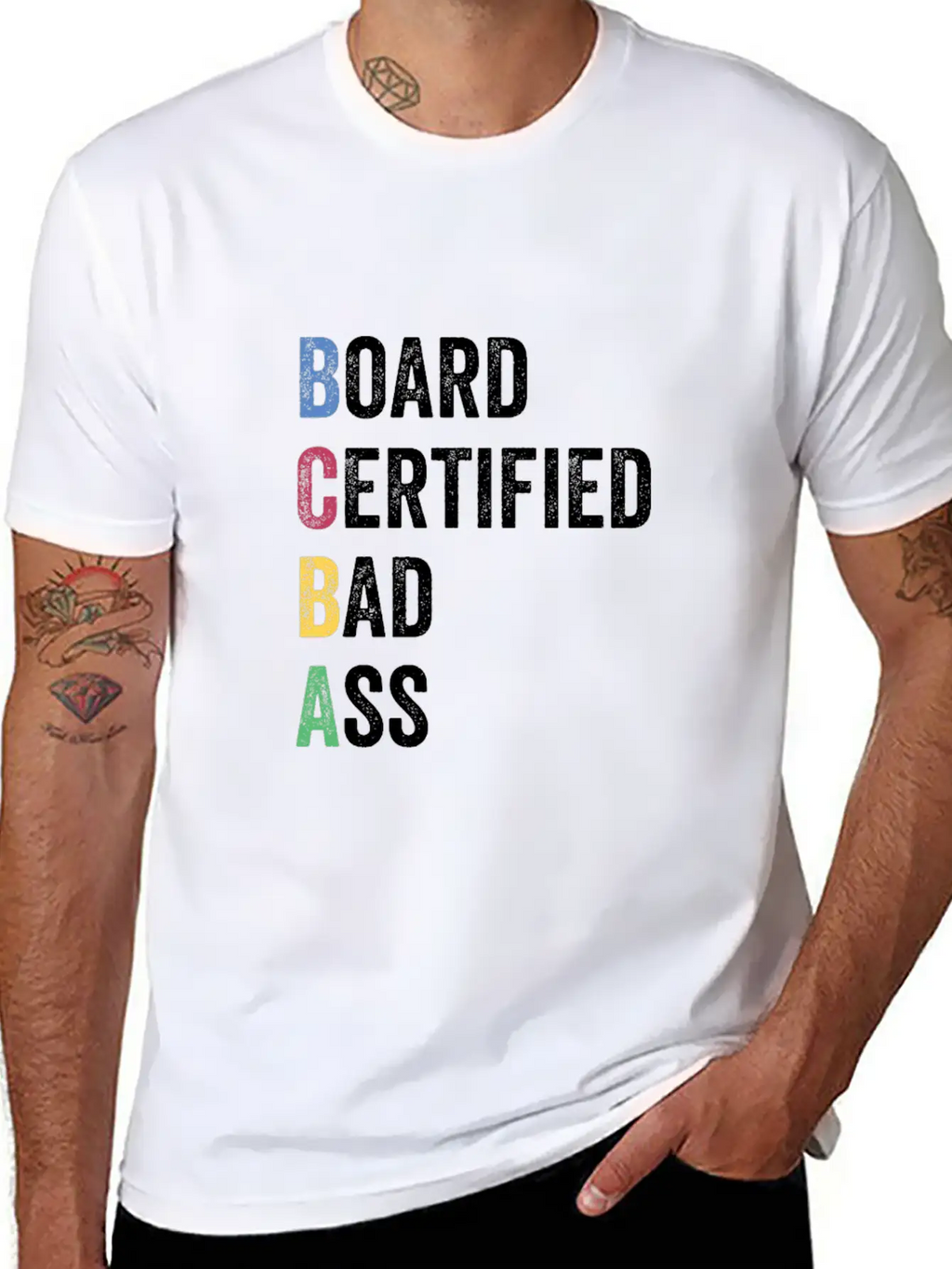 Board Certified Bad Ass For BCBA Unisex Casual T-Shirt – Clean Design For Daily Comfort