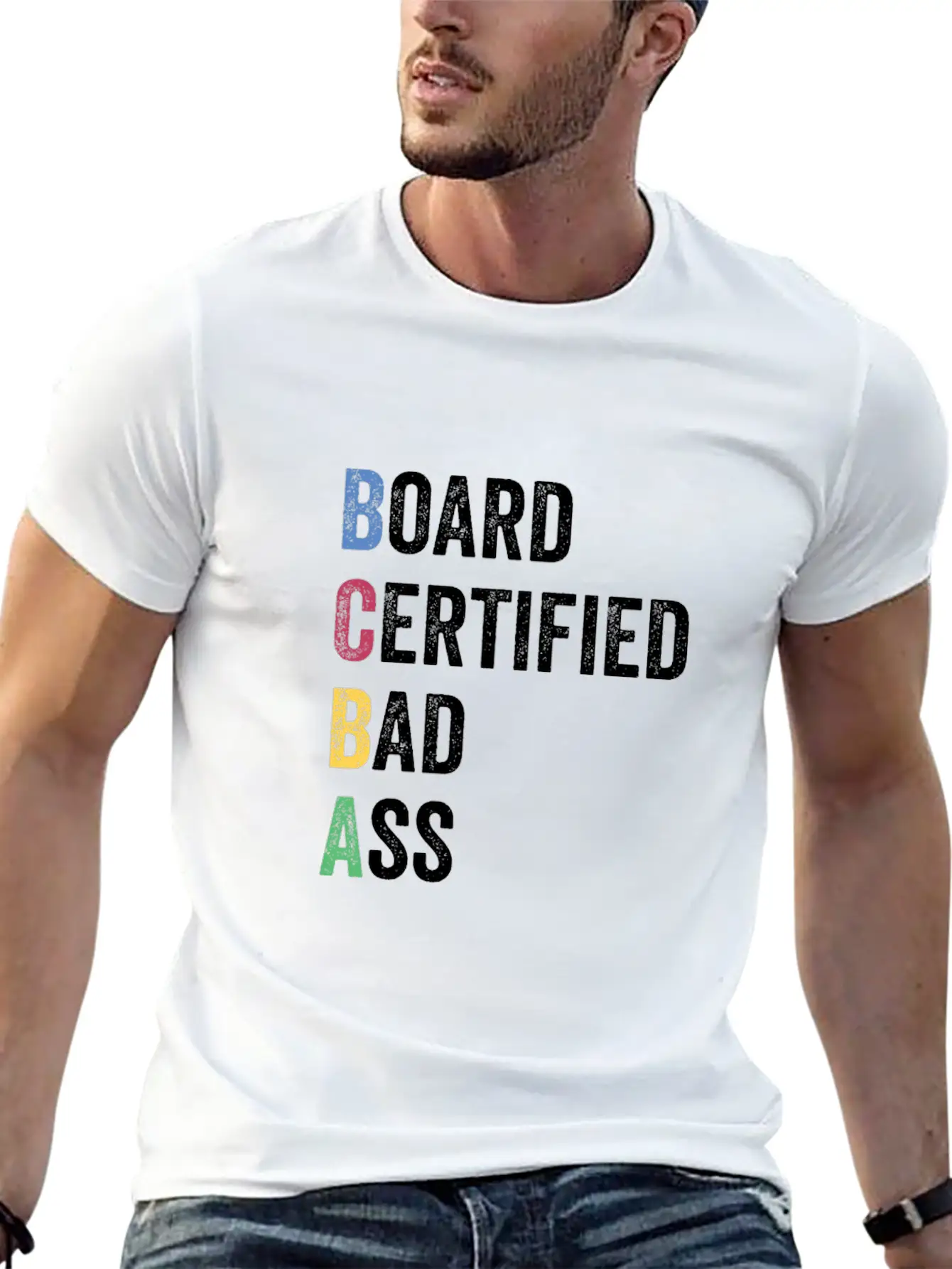 Board Certified Bad Ass For BCBA Unisex Casual T-Shirt – Clean Design For Daily Comfort