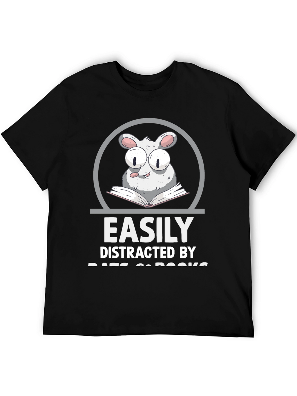 Easily Distracted By Rats & Books T-Shirt