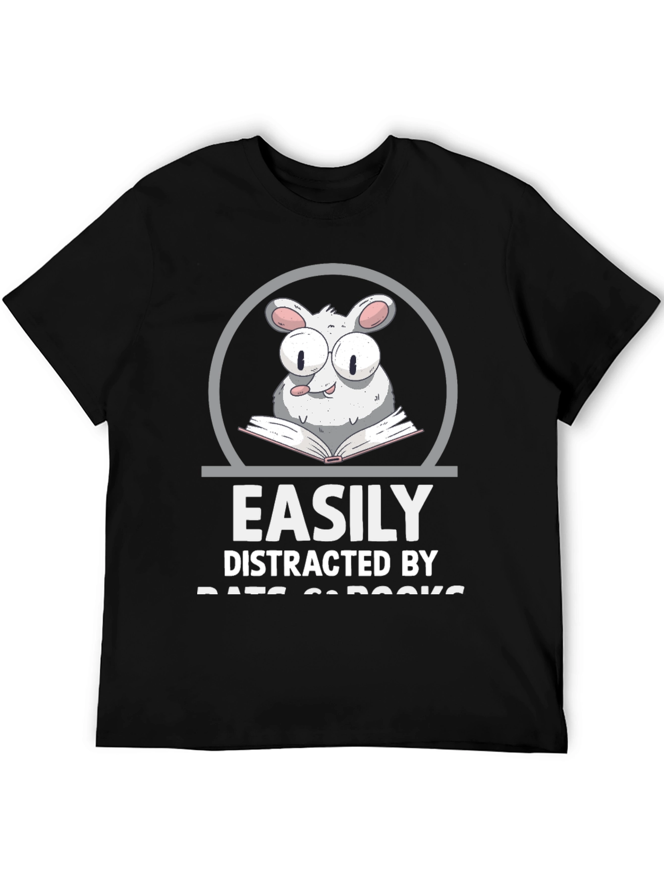 Easily Distracted By Rats & Books T-Shirt
