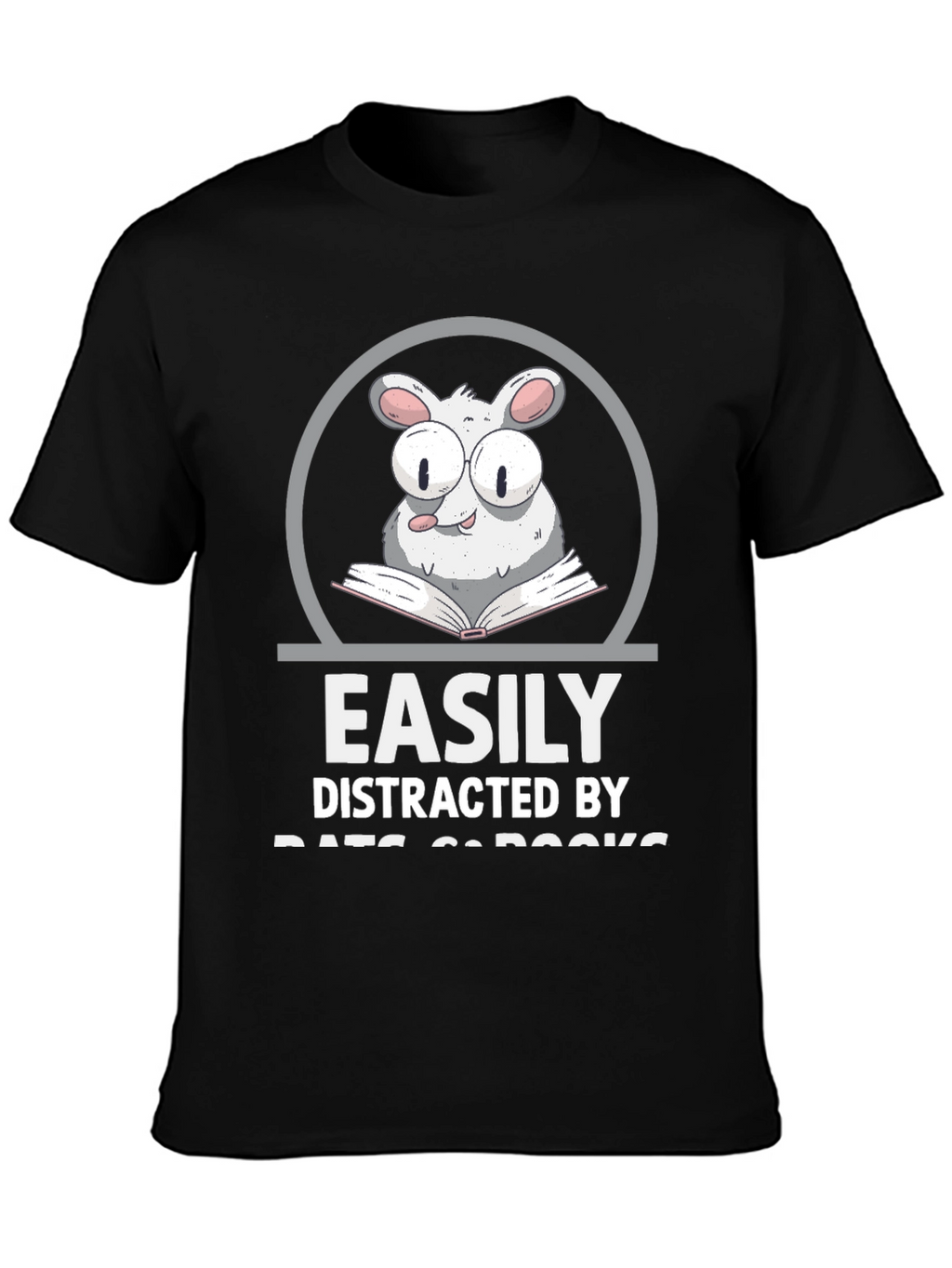 Easily Distracted By Rats & Books T-Shirt