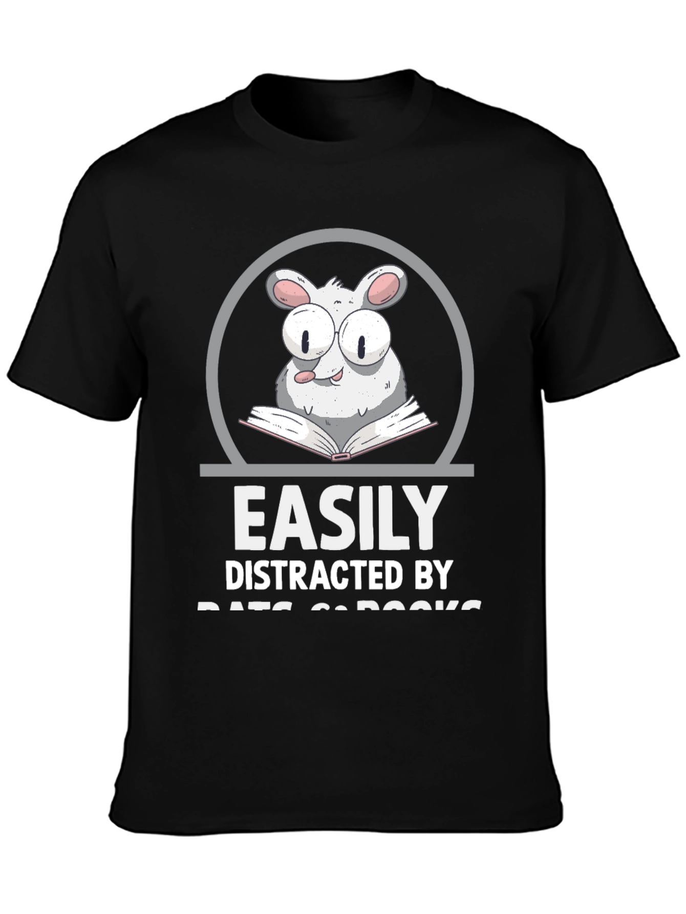 Easily Distracted By Rats & Books T-Shirt