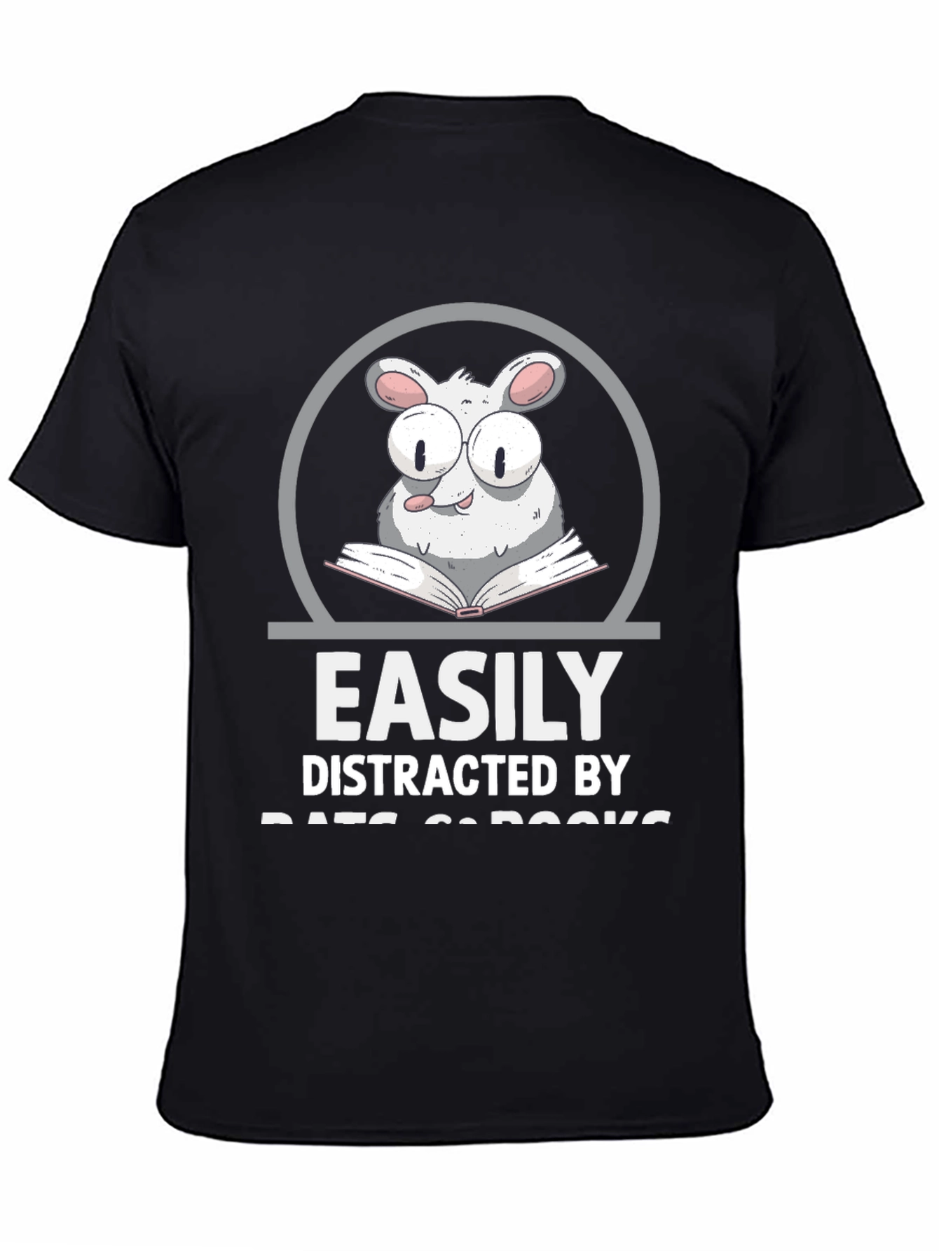 Easily Distracted By Rats & Books T-Shirt
