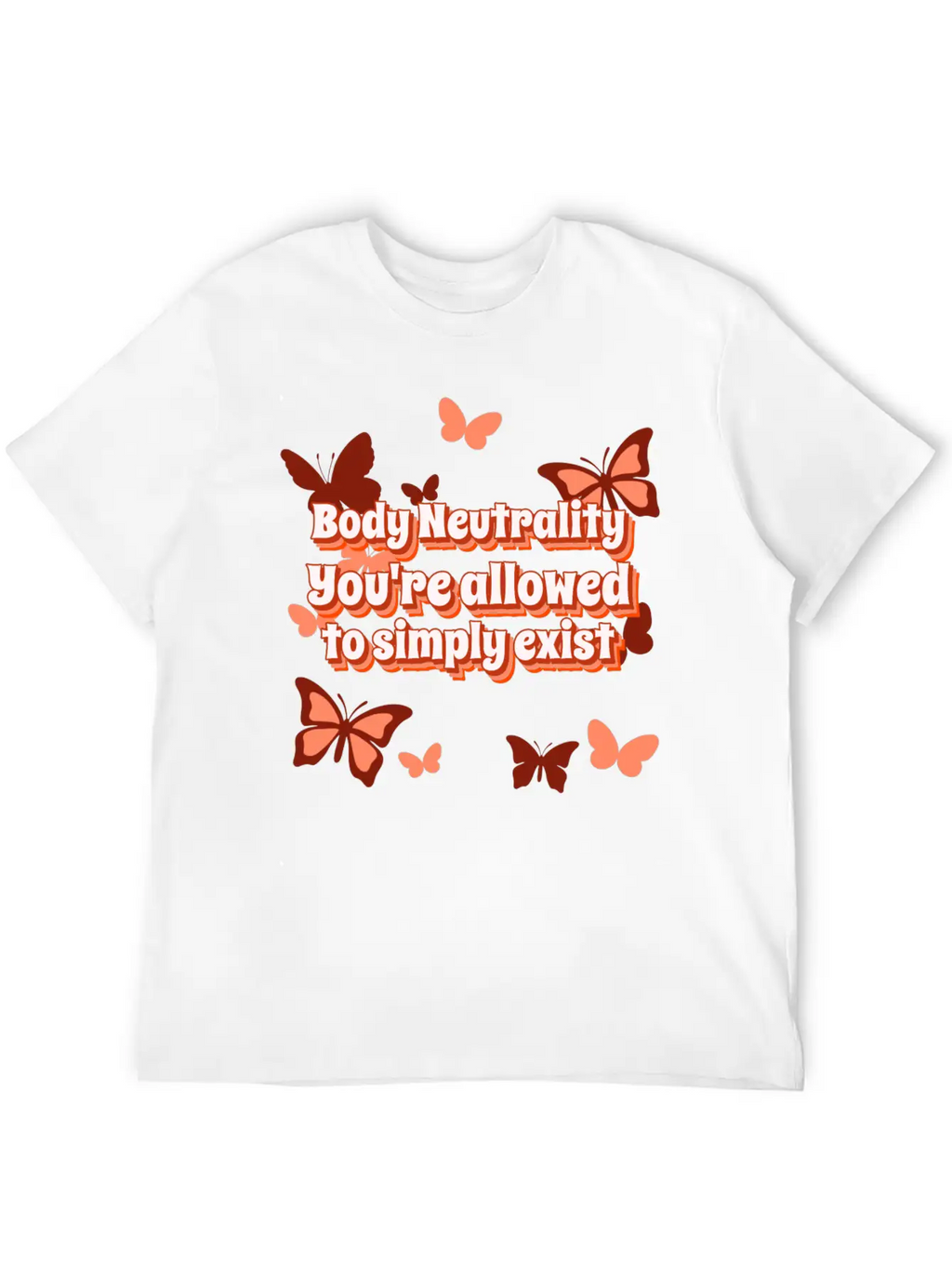 Body Neutrality Unisex Short Sleeve Soft Cotton T-Shirt – Casual Everyday Wear