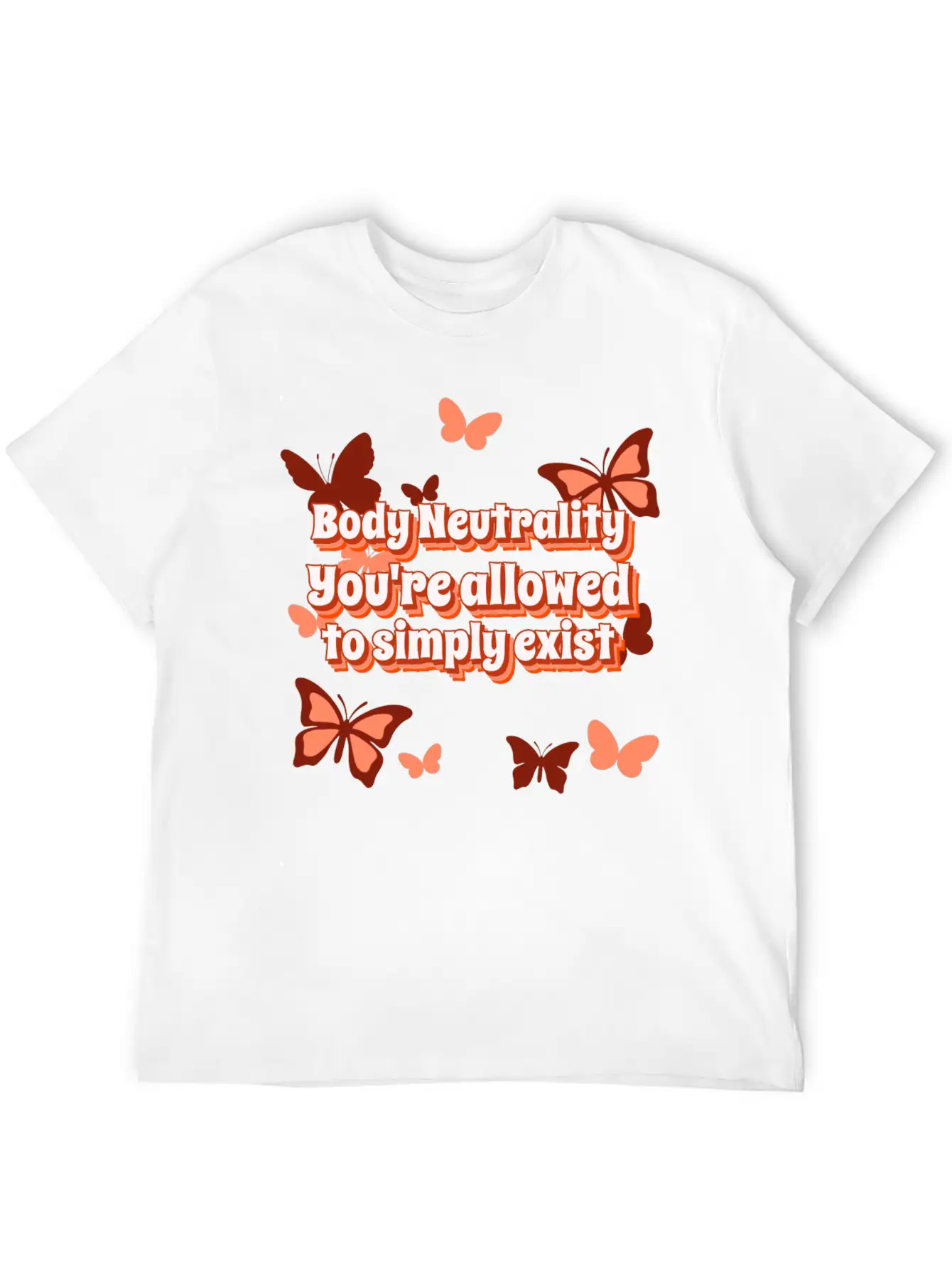 Body Neutrality Unisex Short Sleeve Soft Cotton T-Shirt – Casual Everyday Wear