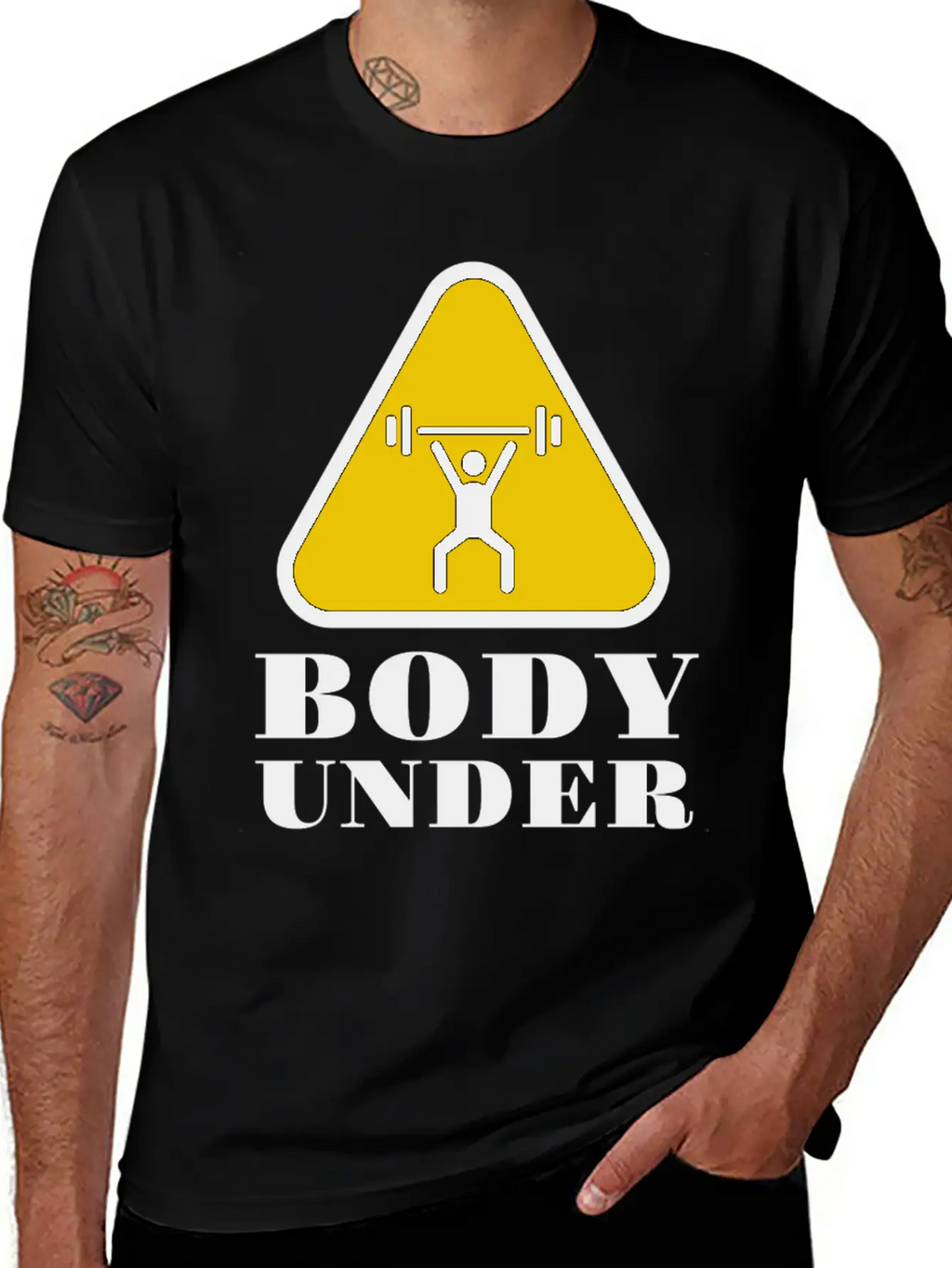 Body Under Construction Casual Graphic T-Shirt – Simple And Comfortable Daily Wear
