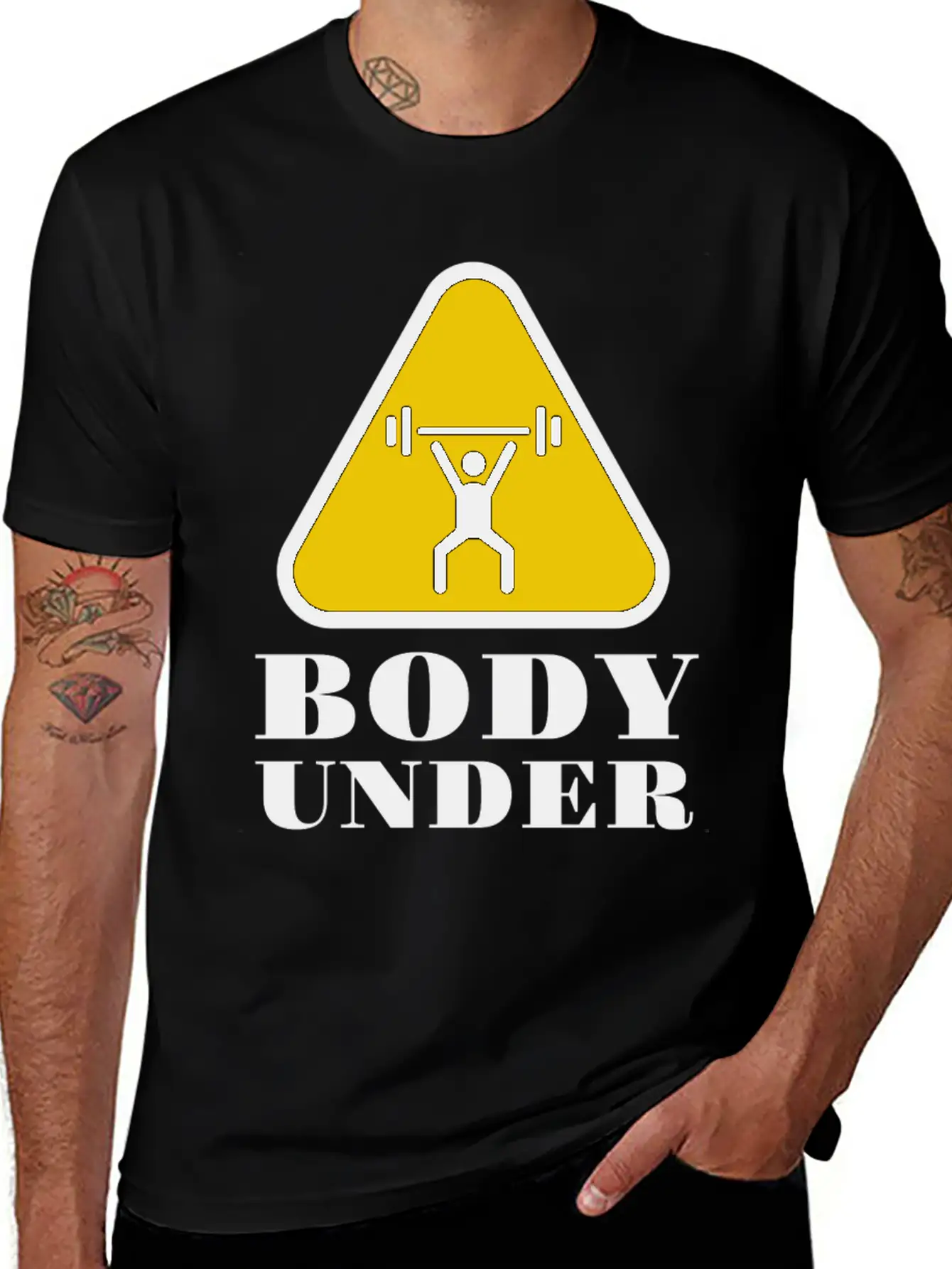 Body Under Construction Casual Graphic T-Shirt – Simple And Comfortable Daily Wear