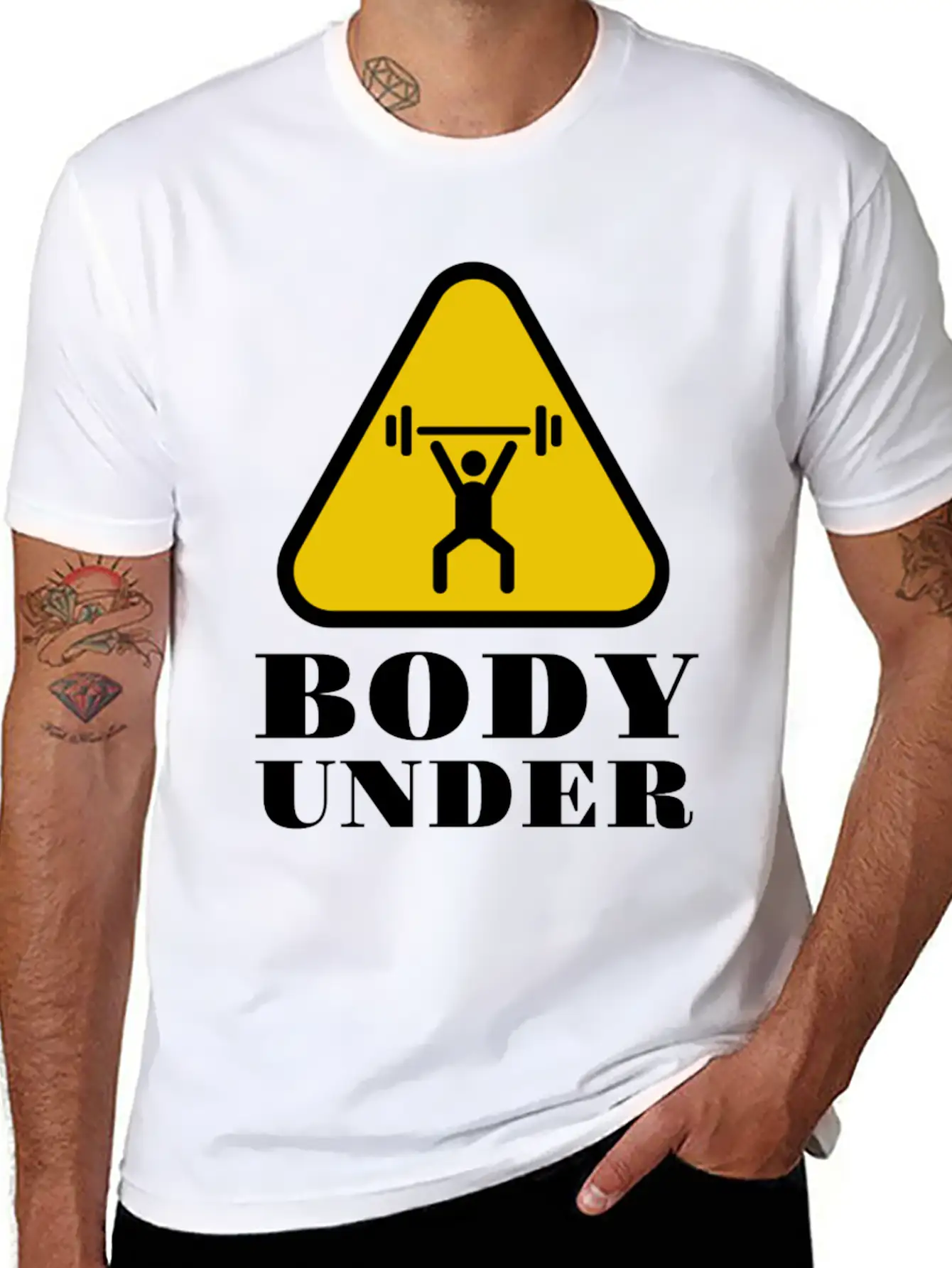 Body Under Construction Casual Graphic T-Shirt – Simple And Comfortable Daily Wear