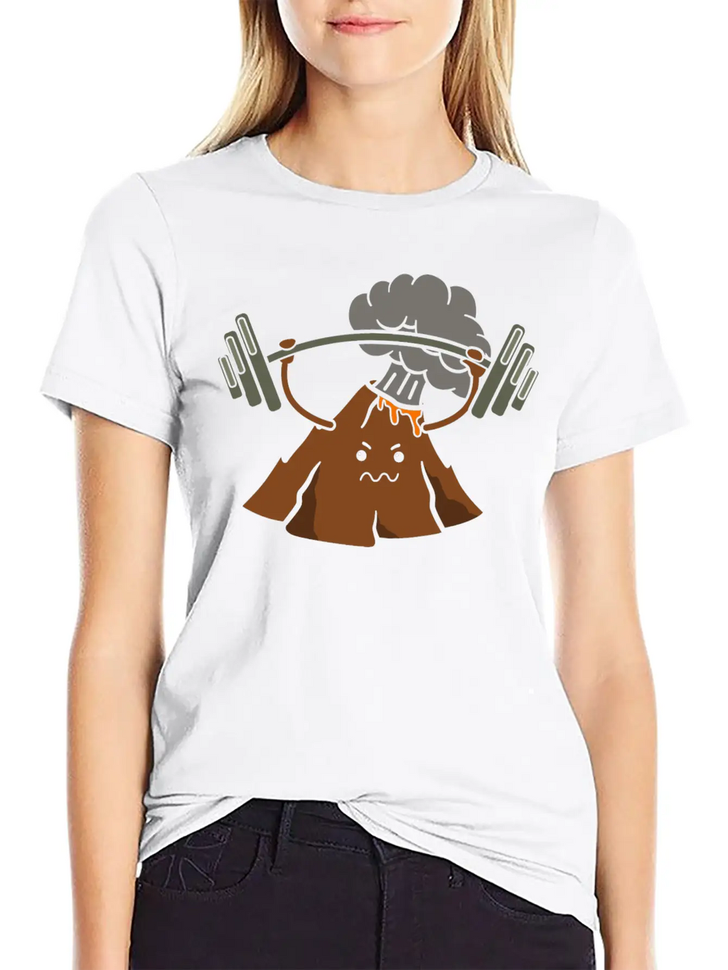 Bodybuilding Volcano Geology Volcano Lava Essential Cotton Tee For Daily Outfits – Unisex Style