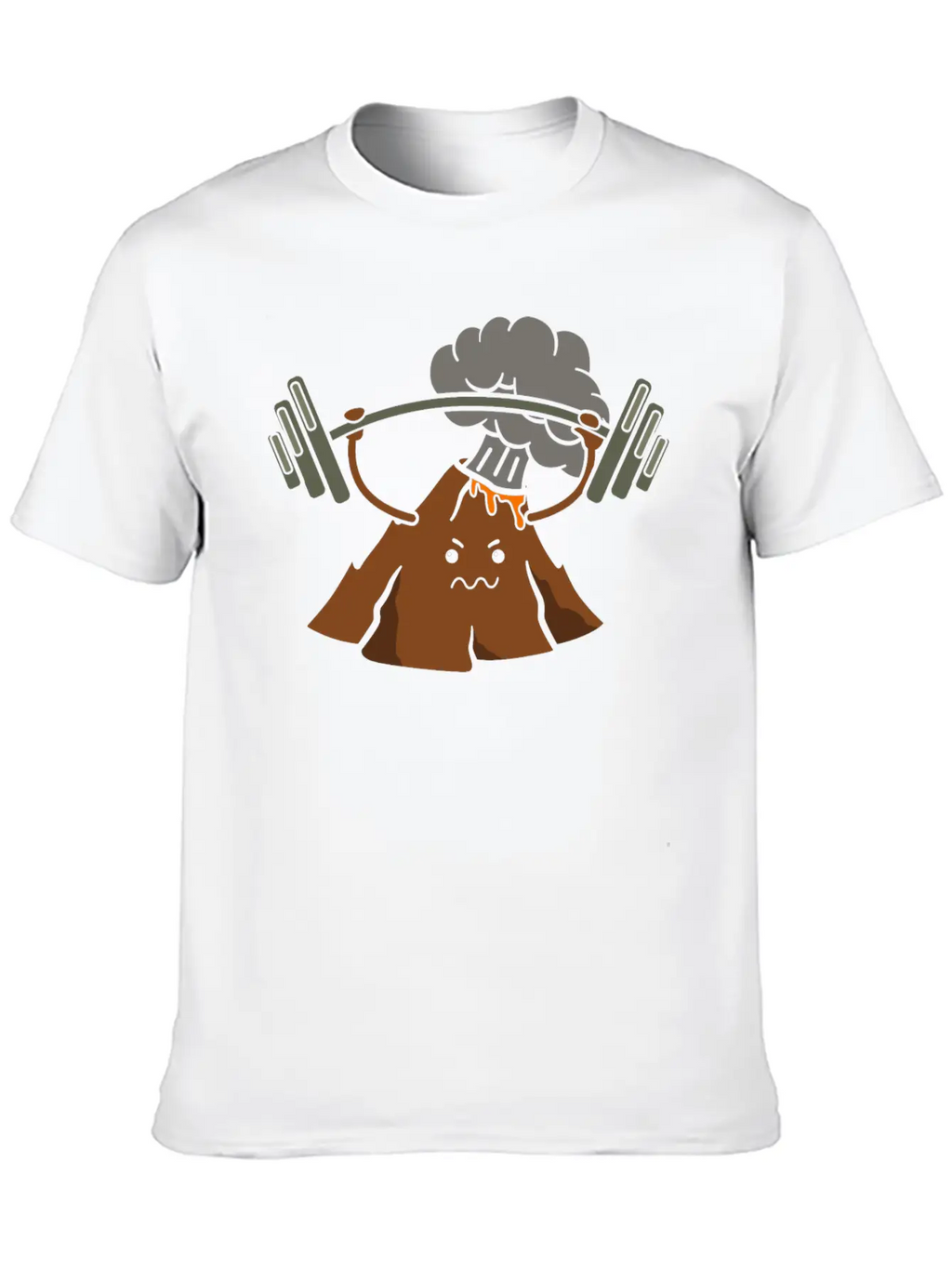 Bodybuilding Volcano Geology Volcano Lava Essential Cotton Tee For Daily Outfits – Unisex Style