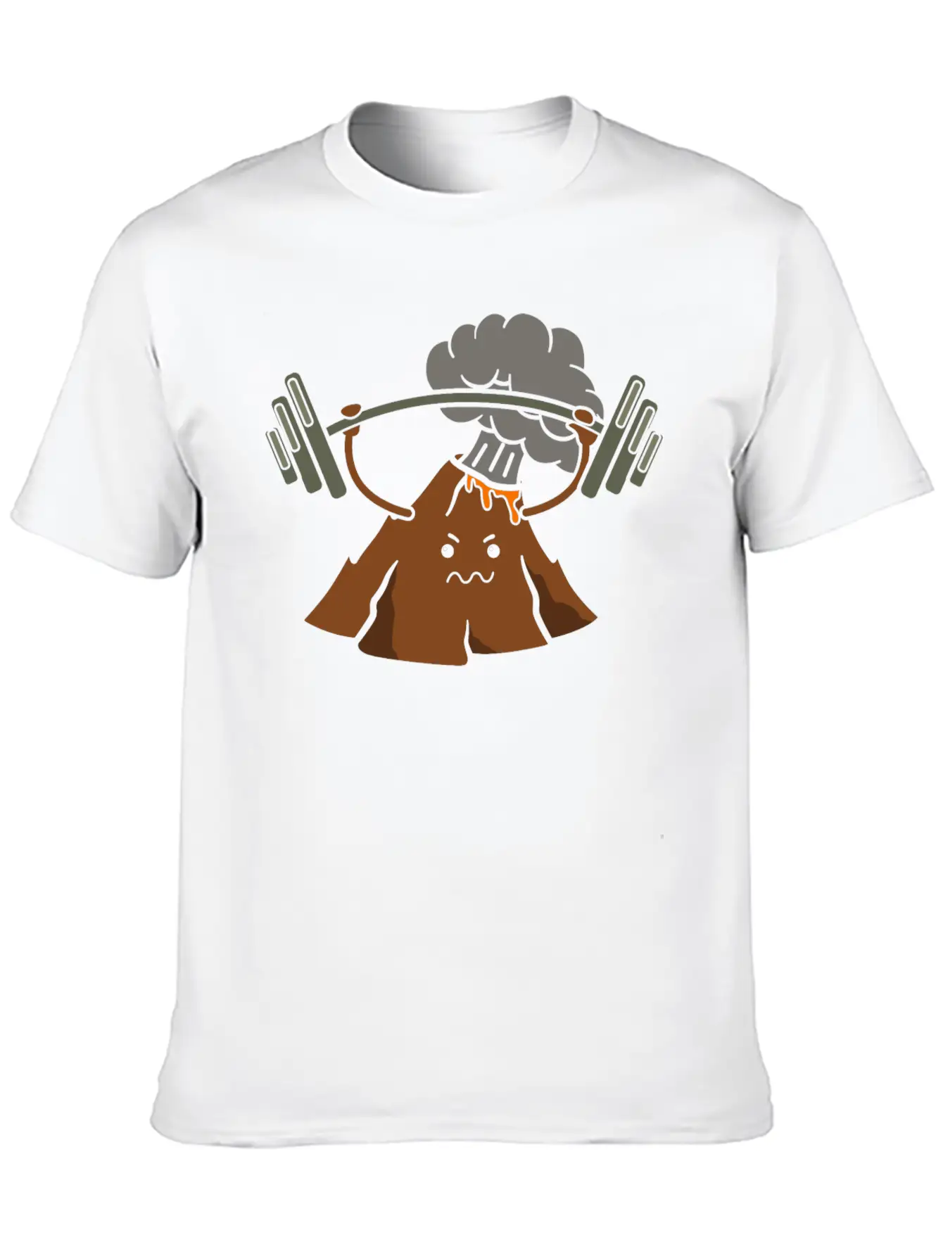 Bodybuilding Volcano Geology Volcano Lava Essential Cotton Tee For Daily Outfits – Unisex Style