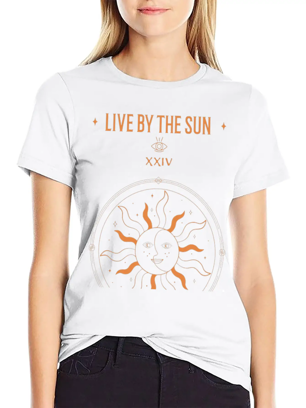 Bohemian Sun Design Retro Retro TEAM Boho Design Unisex Short Sleeve Soft Cotton T-Shirt – Casual Everyday Wear
