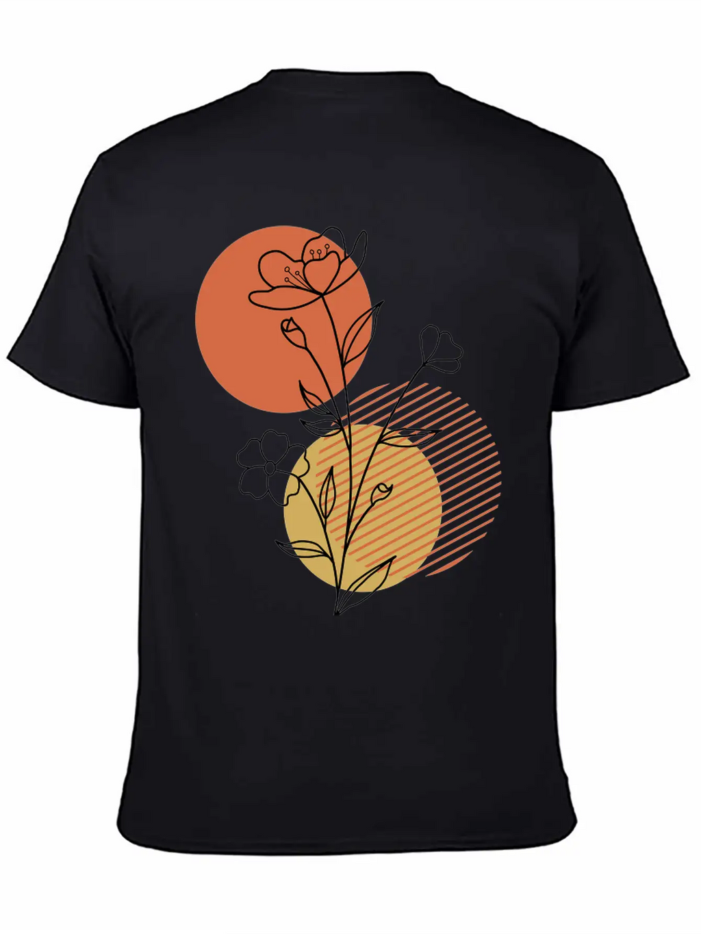 Boho Flower Unisex Casual T-Shirt – Clean Design For Daily Comfort