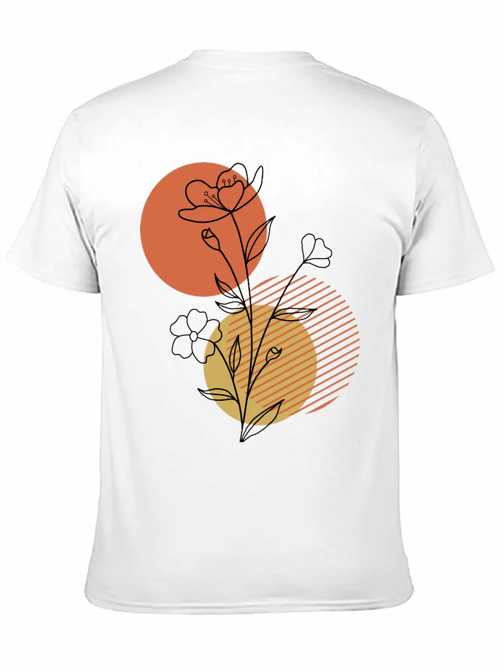 Boho Flower Unisex Casual T-Shirt – Clean Design For Daily Comfort