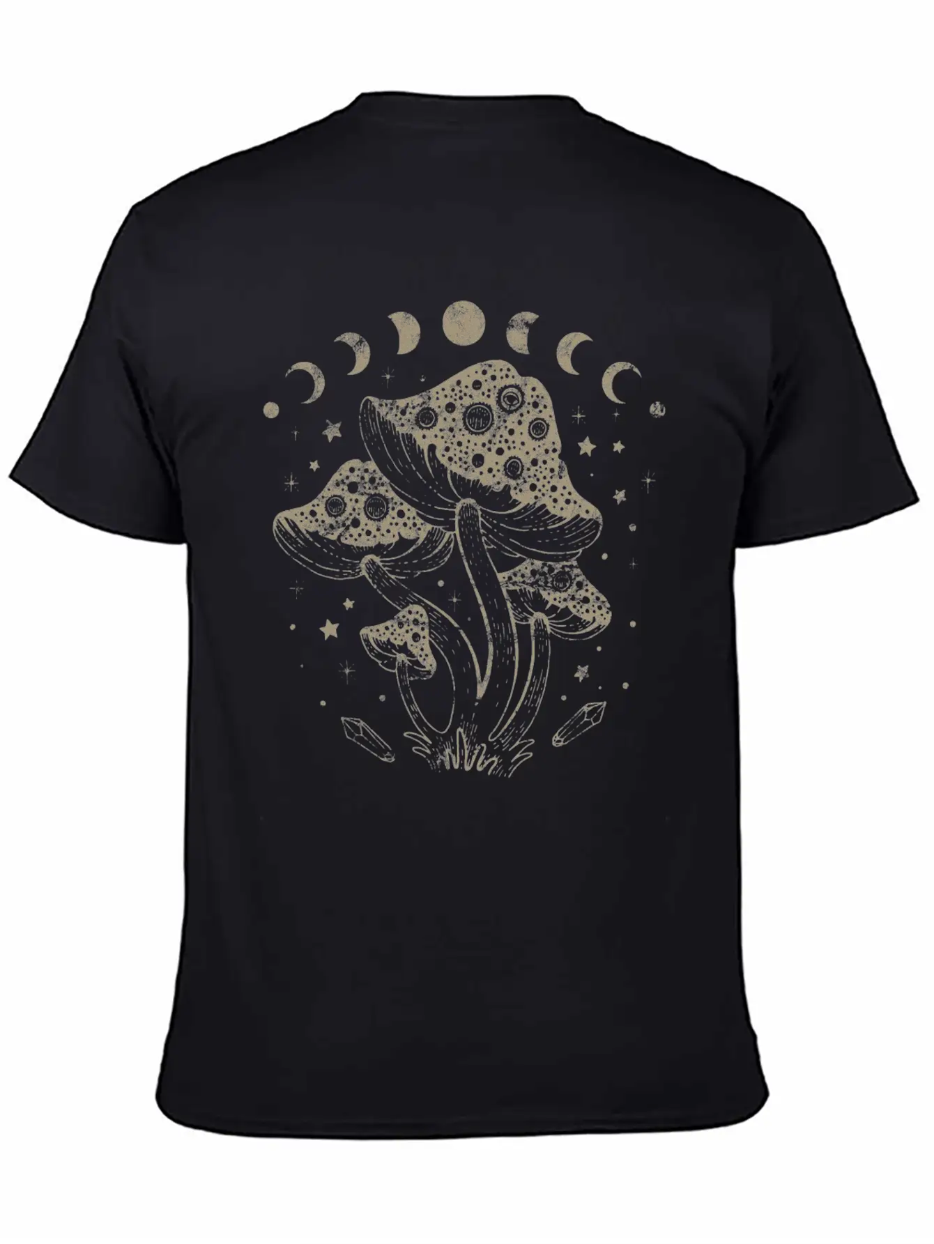 Boho Mushrooms Cottage Core Aesthetic Goblincore Unisex Casual T-Shirt – Clean Design For Daily Comfort